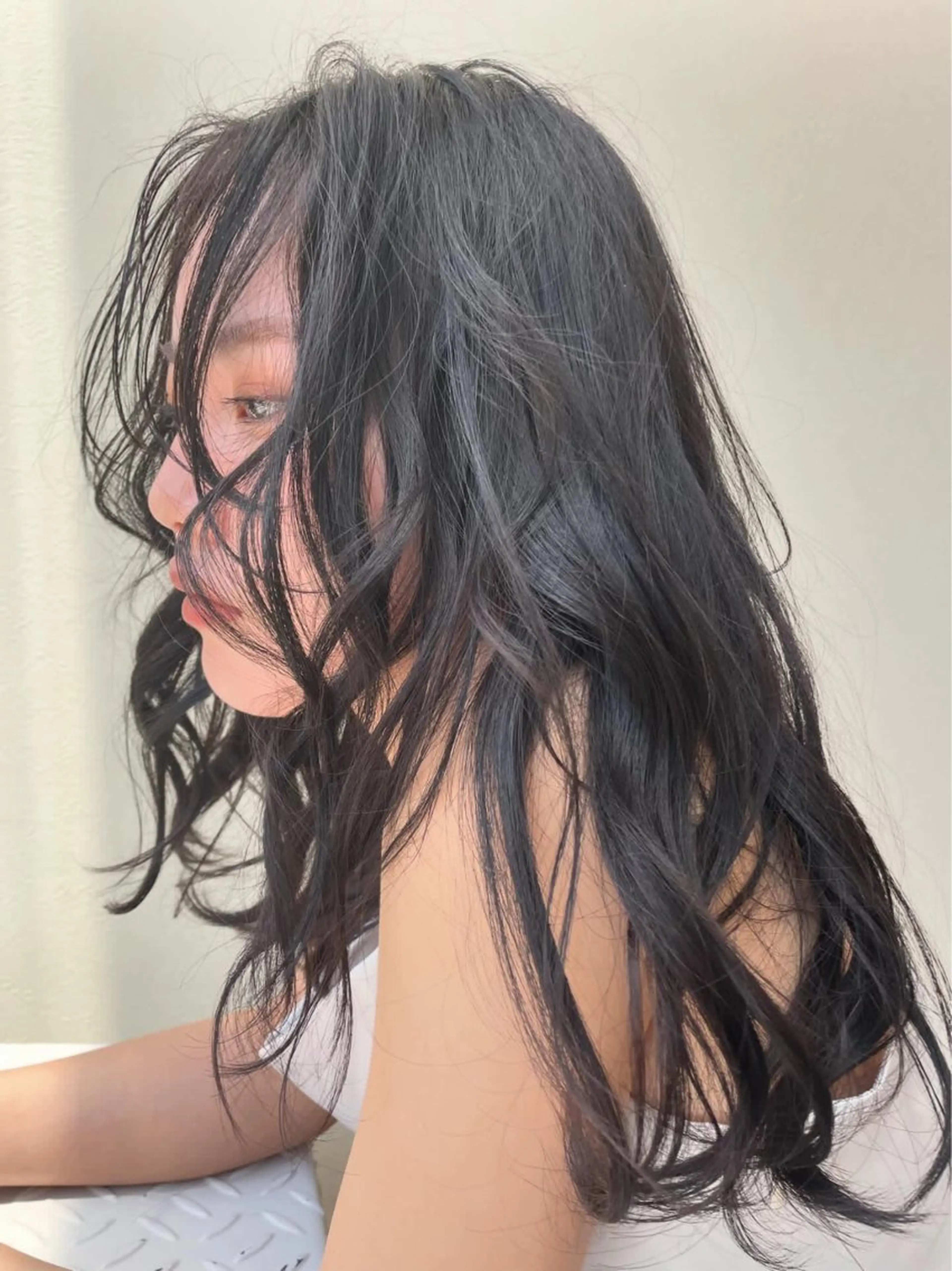 ロング カラー 黒髪 ヘアカラー エクステ/大人可愛い カラー🩷RINAのヘアスタイル