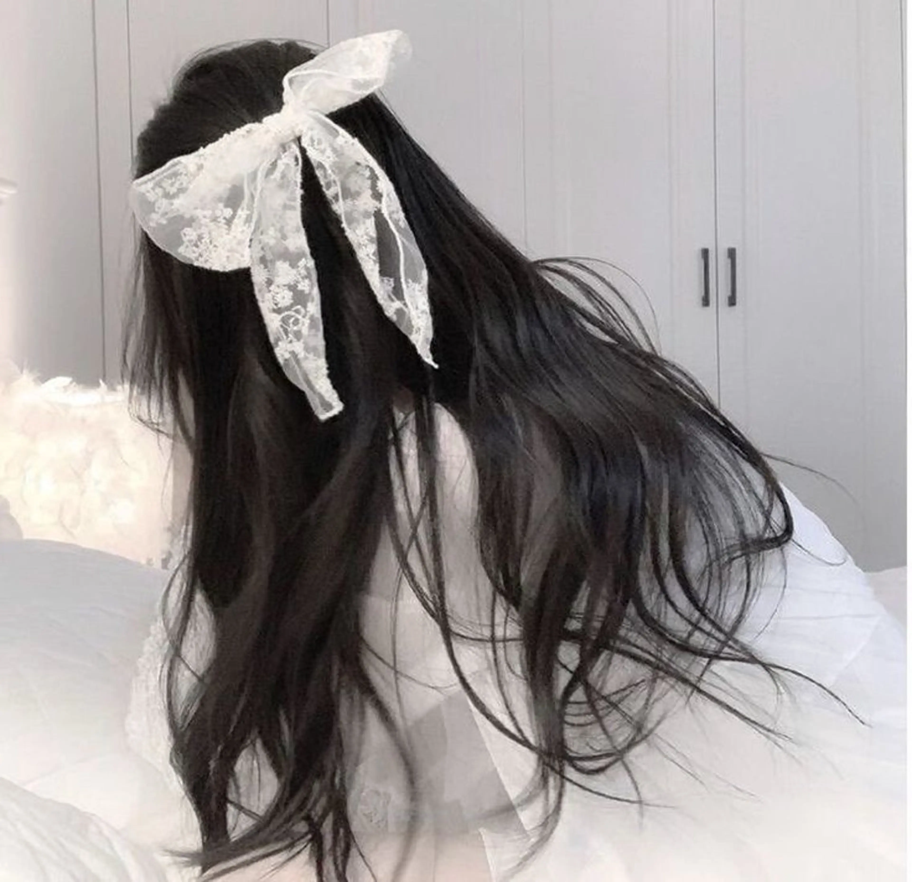 ロング カラー ヘアアレンジ 透け上品ハイトーン 職人ゆうと🤍のヘアスタイル