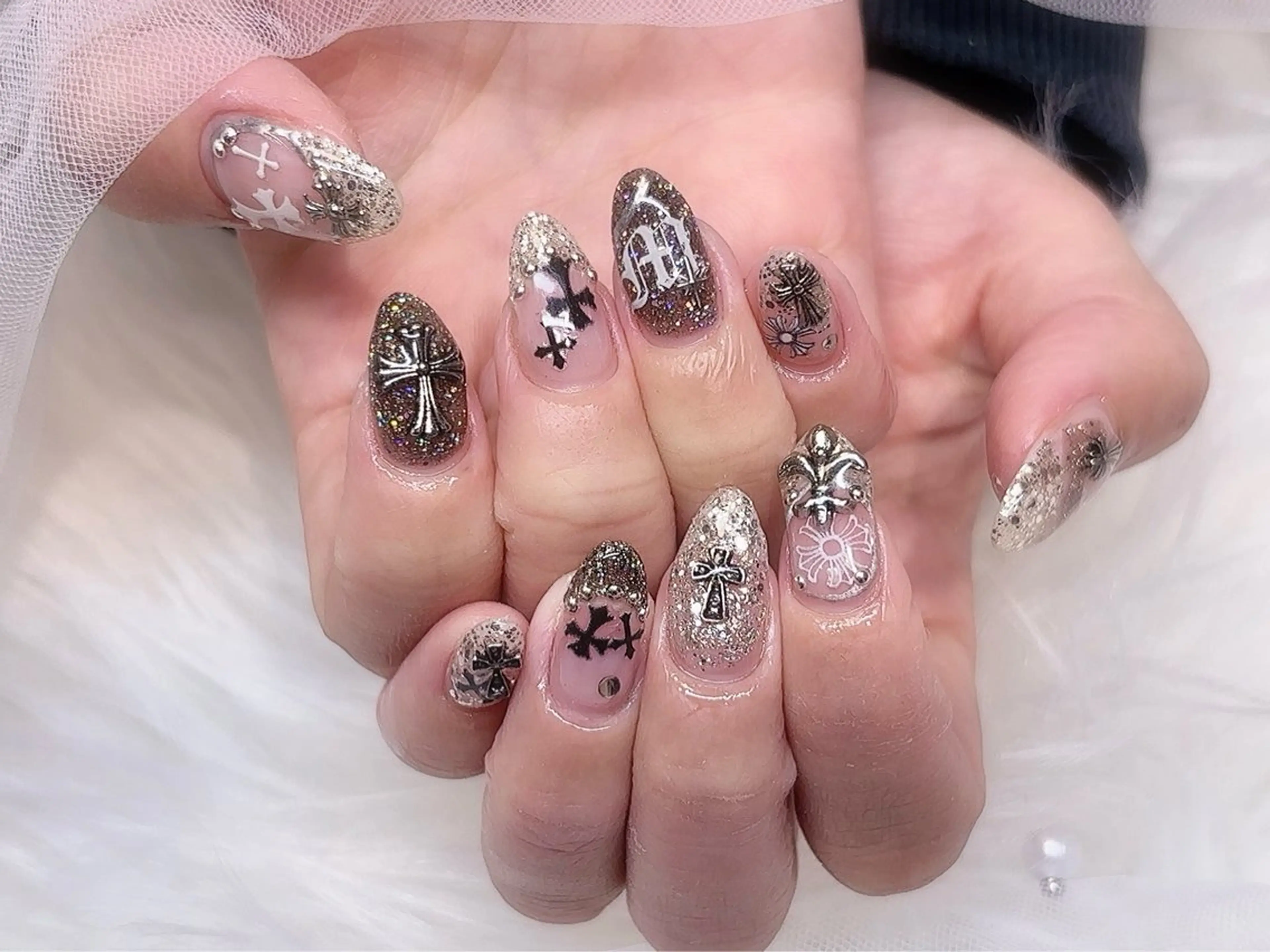 ネイル フレンチネイル 持ち込み Y. 🍒maki🍒ྀིのネイルデザイン