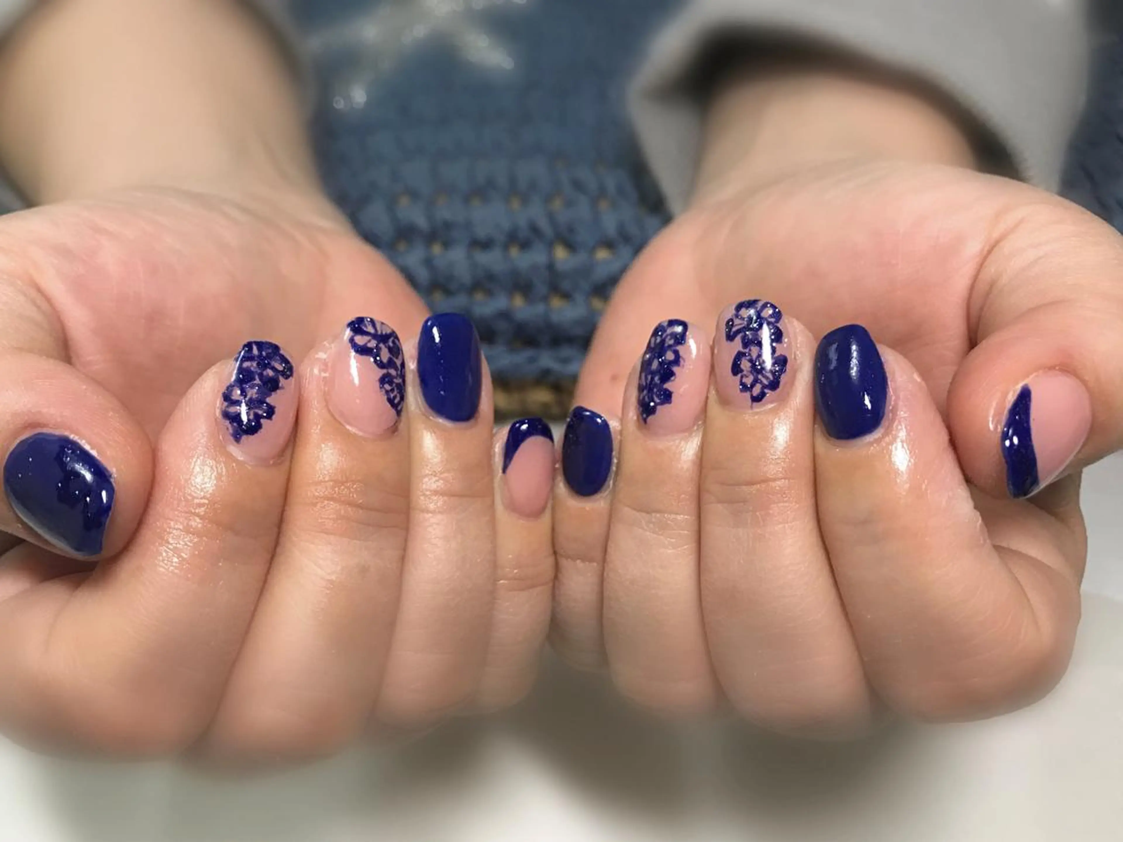 ネイル ブルー フットネイル シンプルネイル 春ネイル 夏ネイル ネイル フフラ所属・nail fufla ♡yamane♡のネイルデザイン