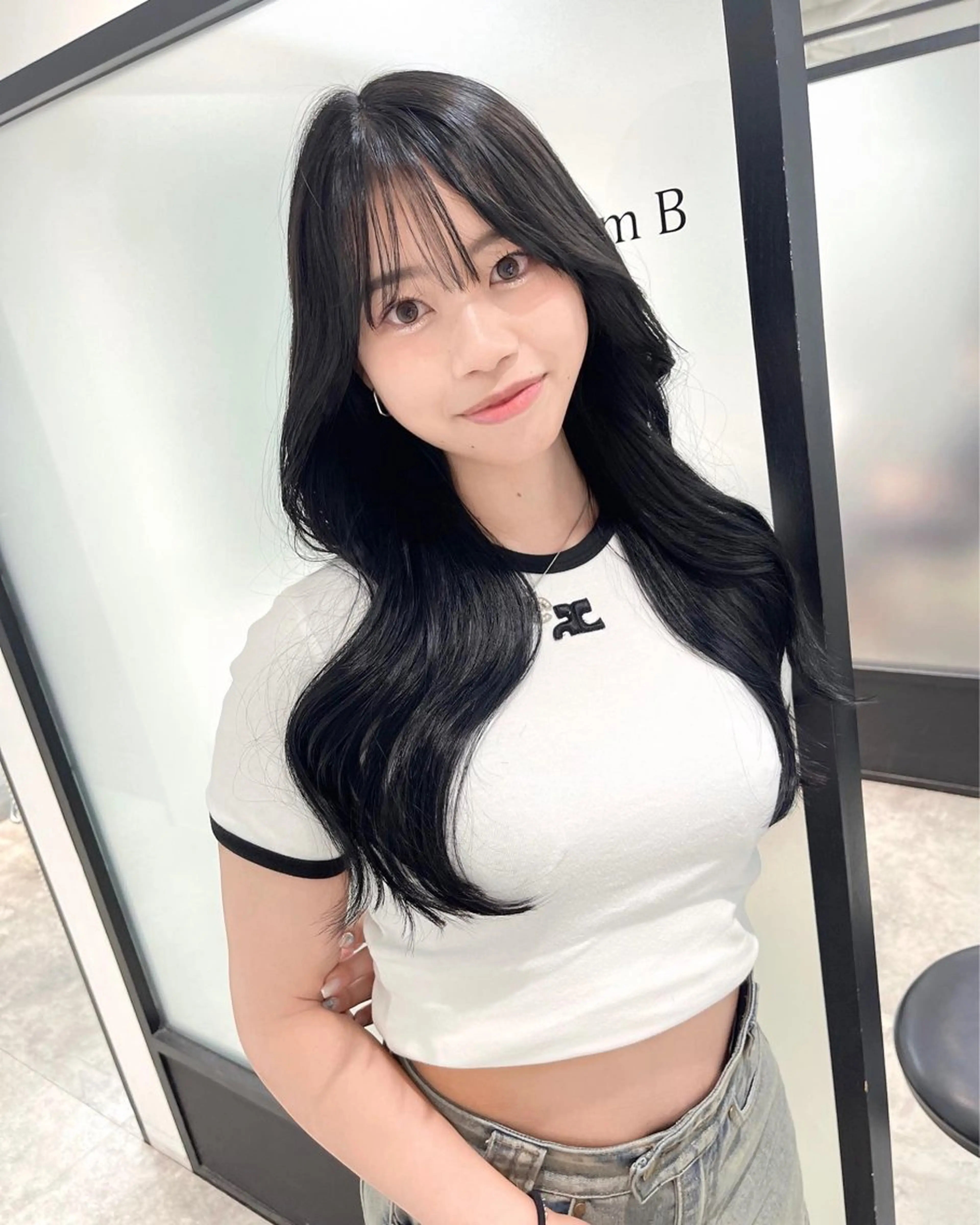 ロング 韓国風ヘア レイヤーカット カット ヘアカラー トリートメント 韓国レイヤーカット 髪質改善▫️水野有真のヘアスタイル