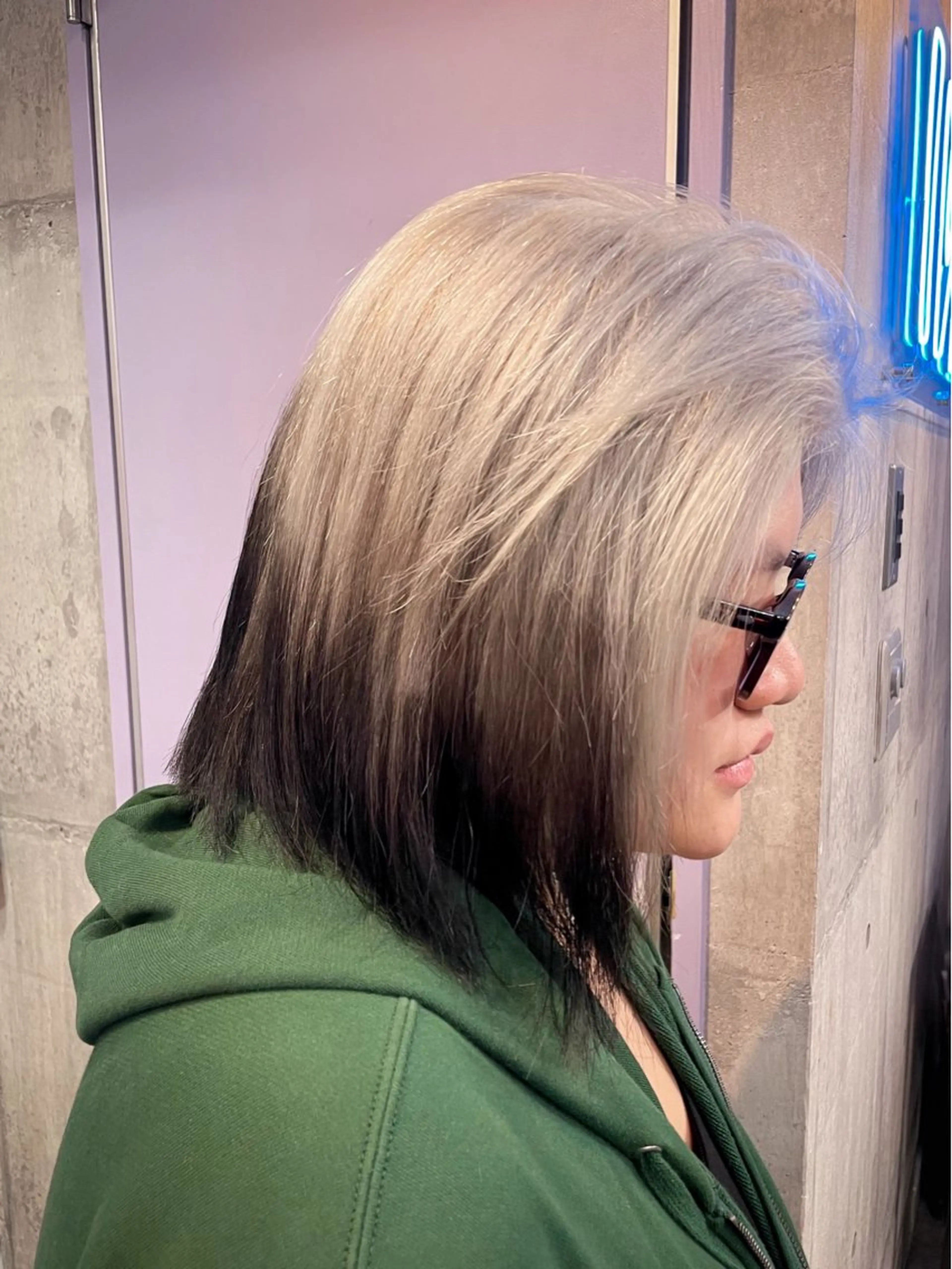 ミディアム ヘアカラー ハイトーン/ブリーチ /ウルフ⛓️MAKIのヘアスタイル