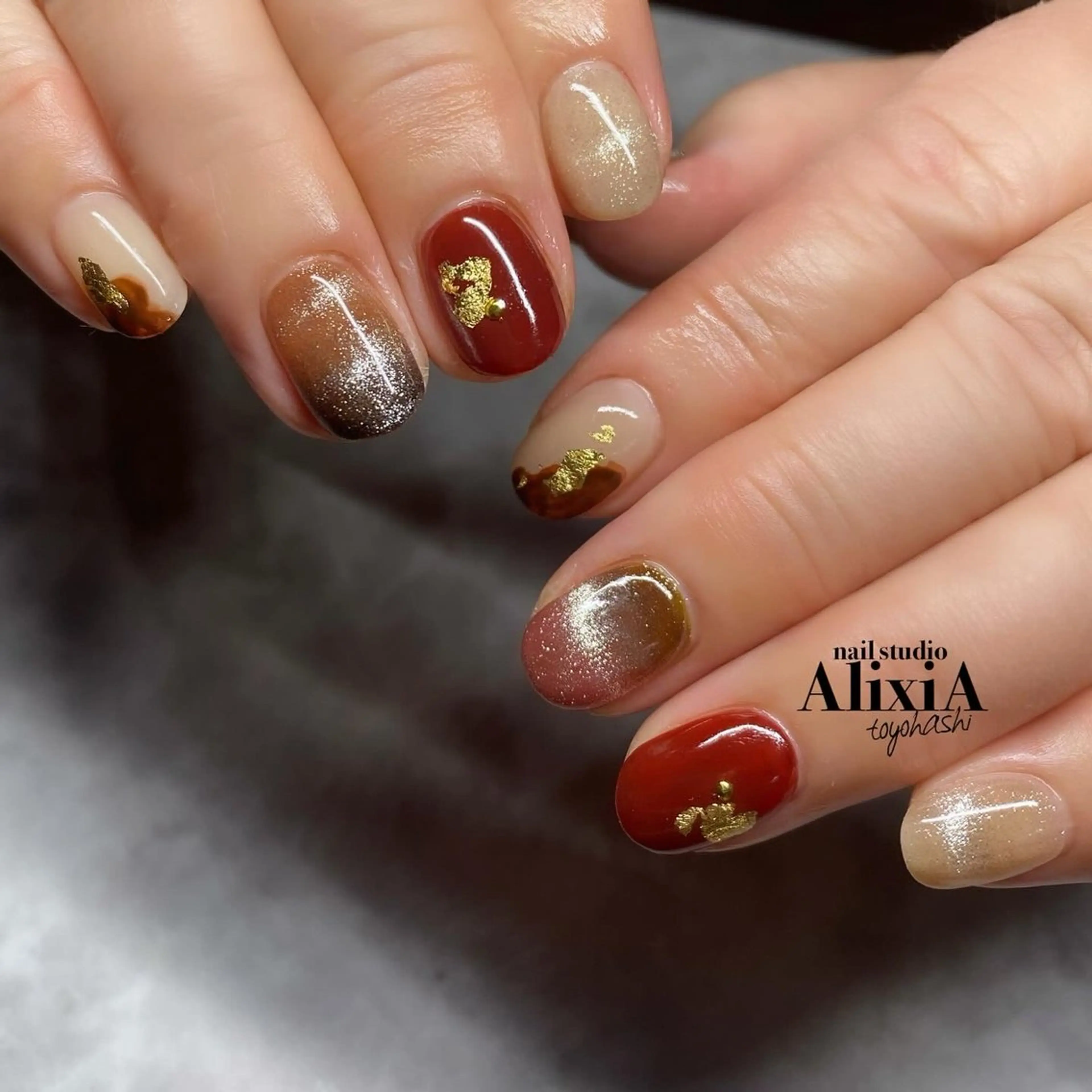 ネイル ハンドネイル AlixiA   nail studio所属・AlixiA ゆみのネイルデザイン