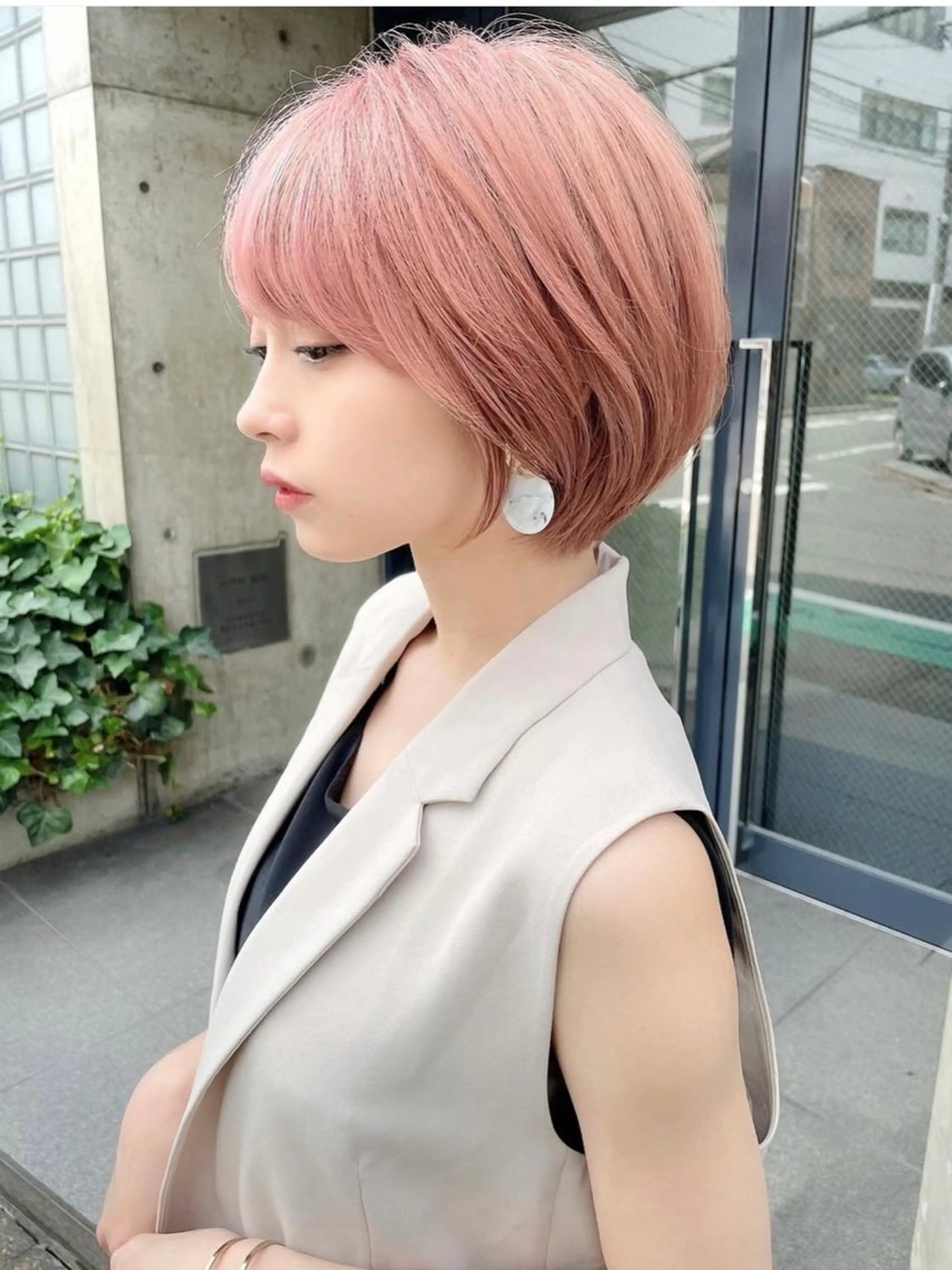 ショート カラー カット ヘアカラー トリートメント ショート/ボブ 岡田洸太のヘアスタイル