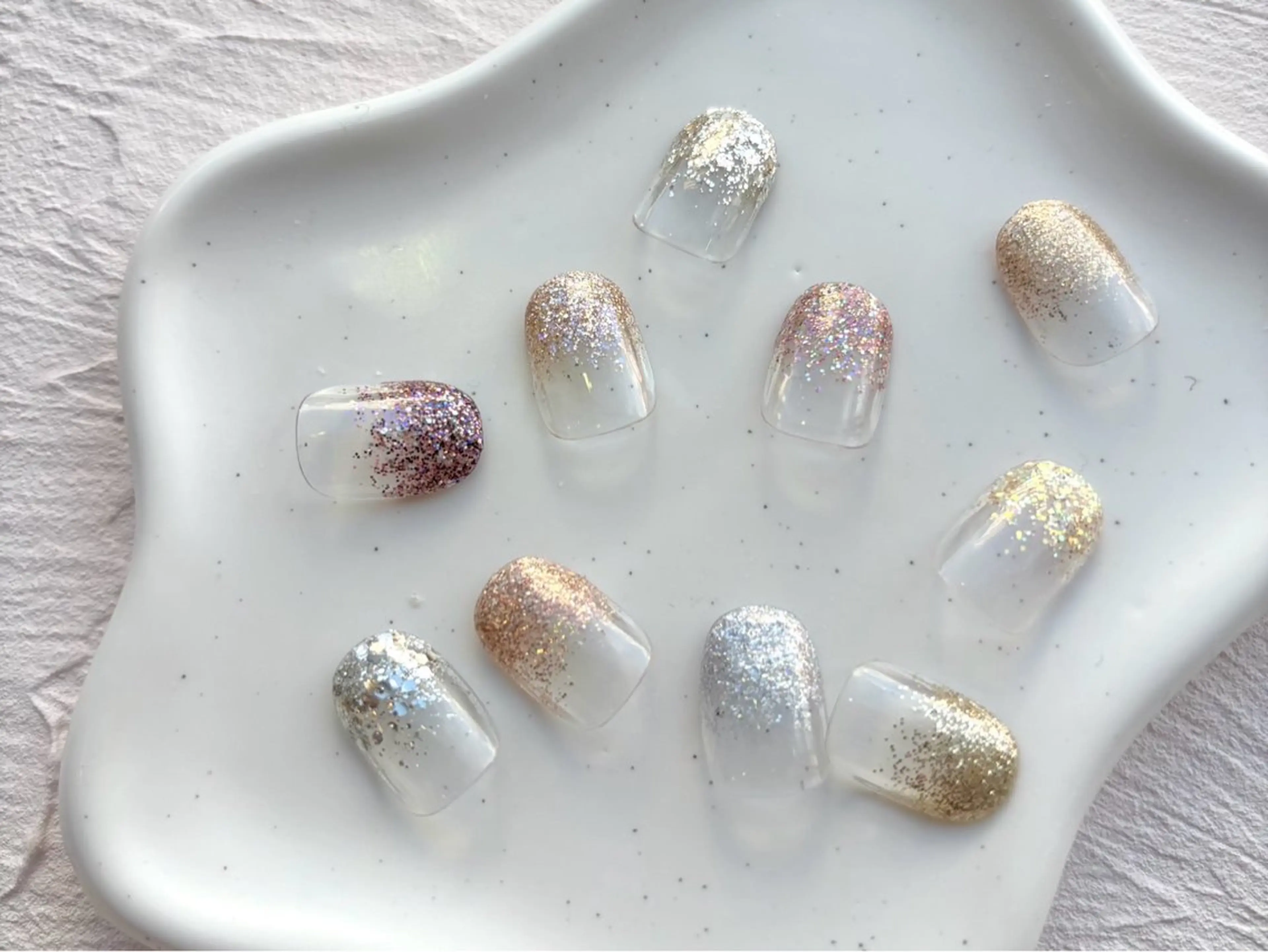 オフ有り🙆‍♀️きらきらラメグラデーション💅✨通常¥7,700 →【¥4,900】の写真