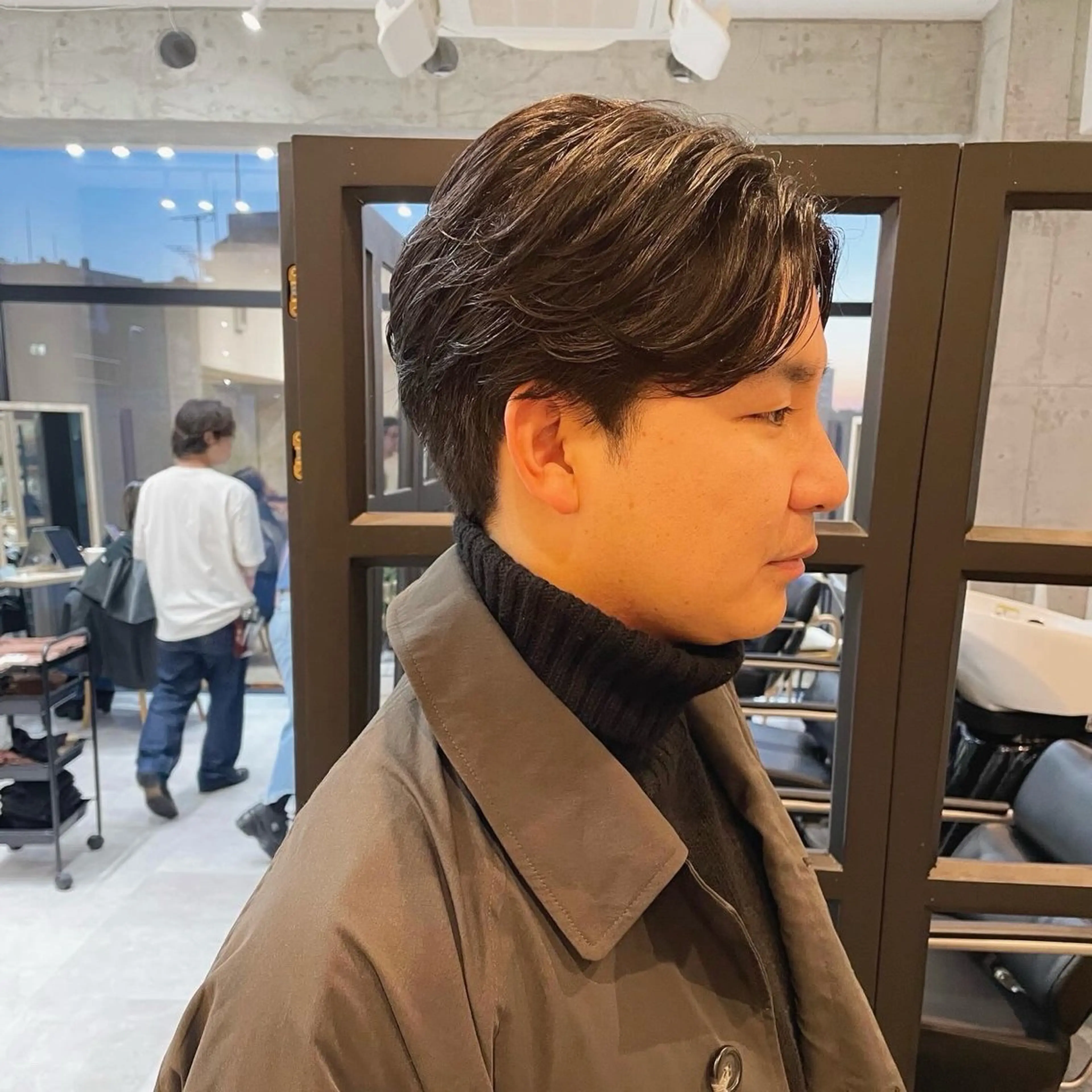 ショート メンズ センターパート メンズショート ショートヘア カット ヘッドスパ 堀江将太朗/恵比寿/ メンズカットのヘアスタイル