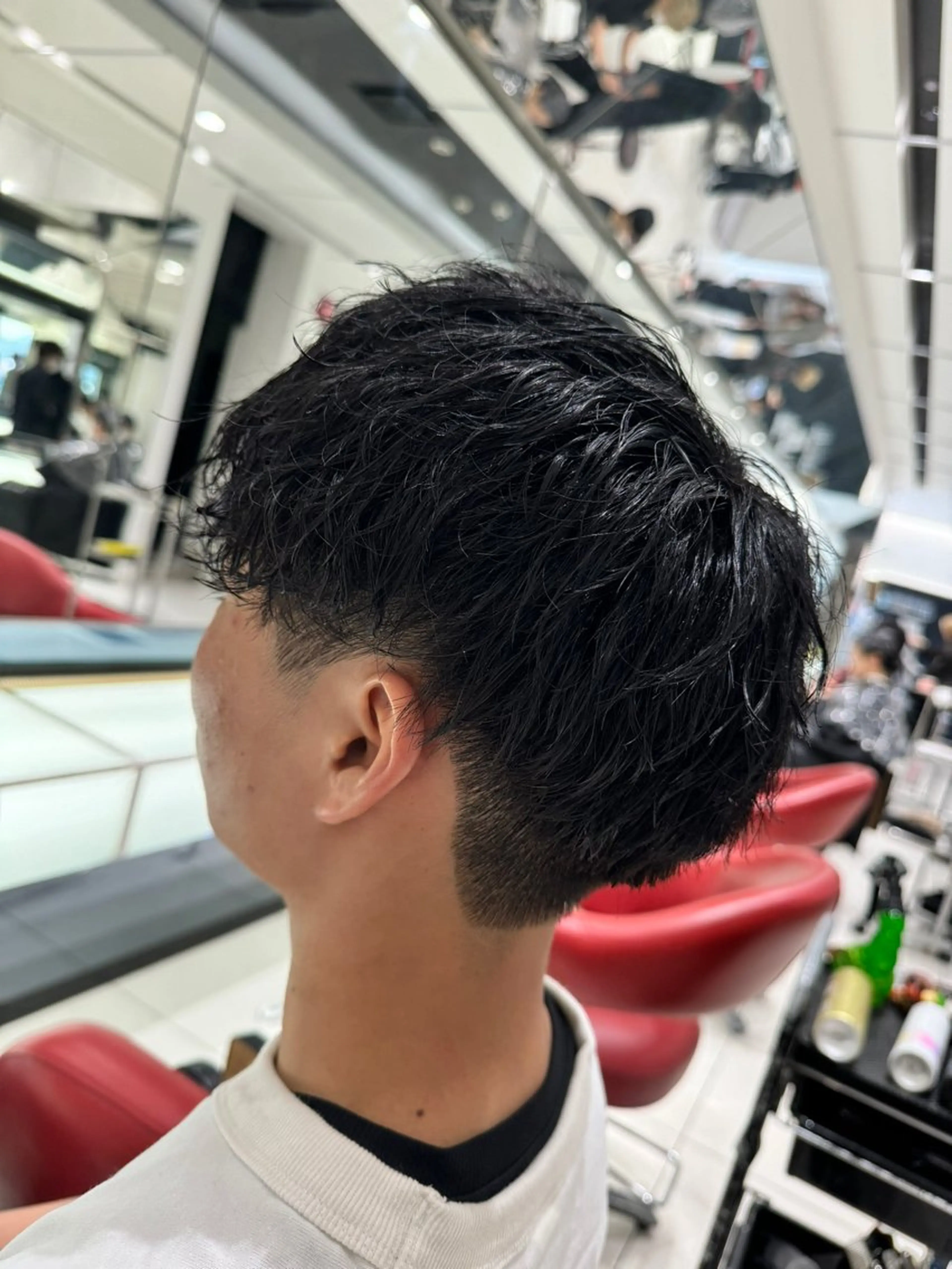 ミディアム カット パーマ メンズ/メンズパーマ 服部太地のヘアスタイル