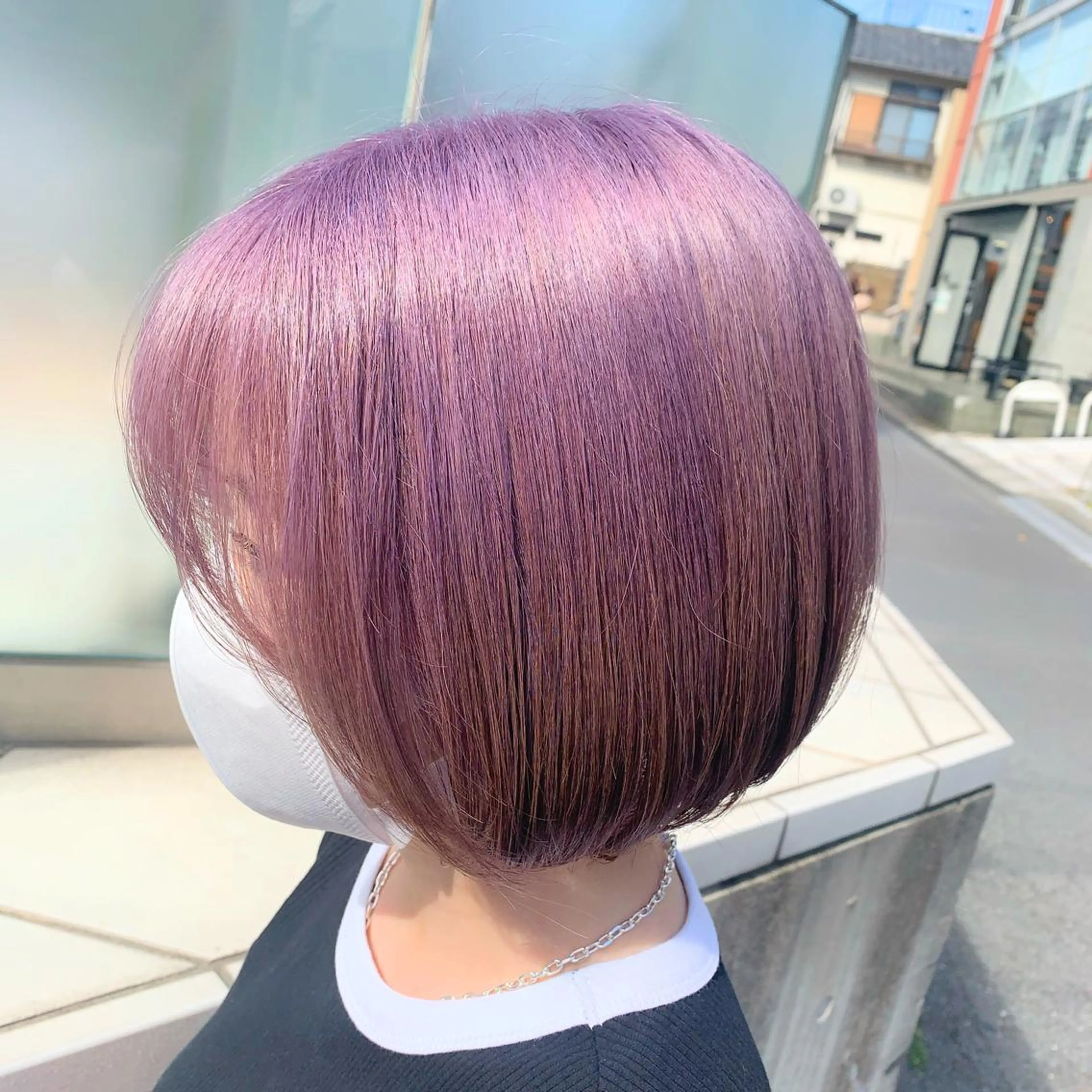 ショート カラー レイヤー/透明感 カラー🌿KANTAのヘアスタイル