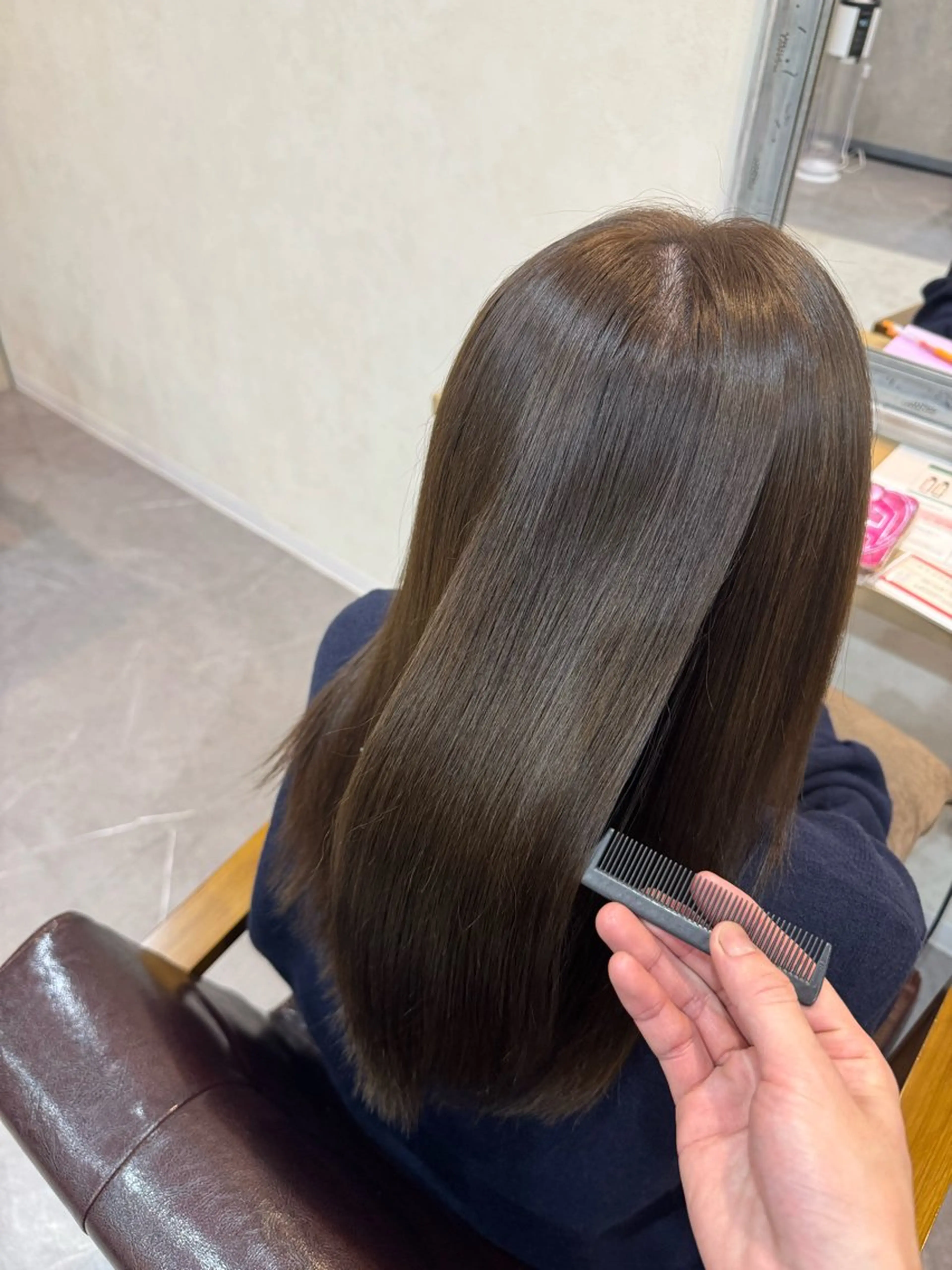 ロング ヘアカラー ヘアケア専門店 Nerine 松戸駅西口 きてみてまつど通り店所属・🫧髪質改善🫧/ ひじりなり🍏のヘアスタイル