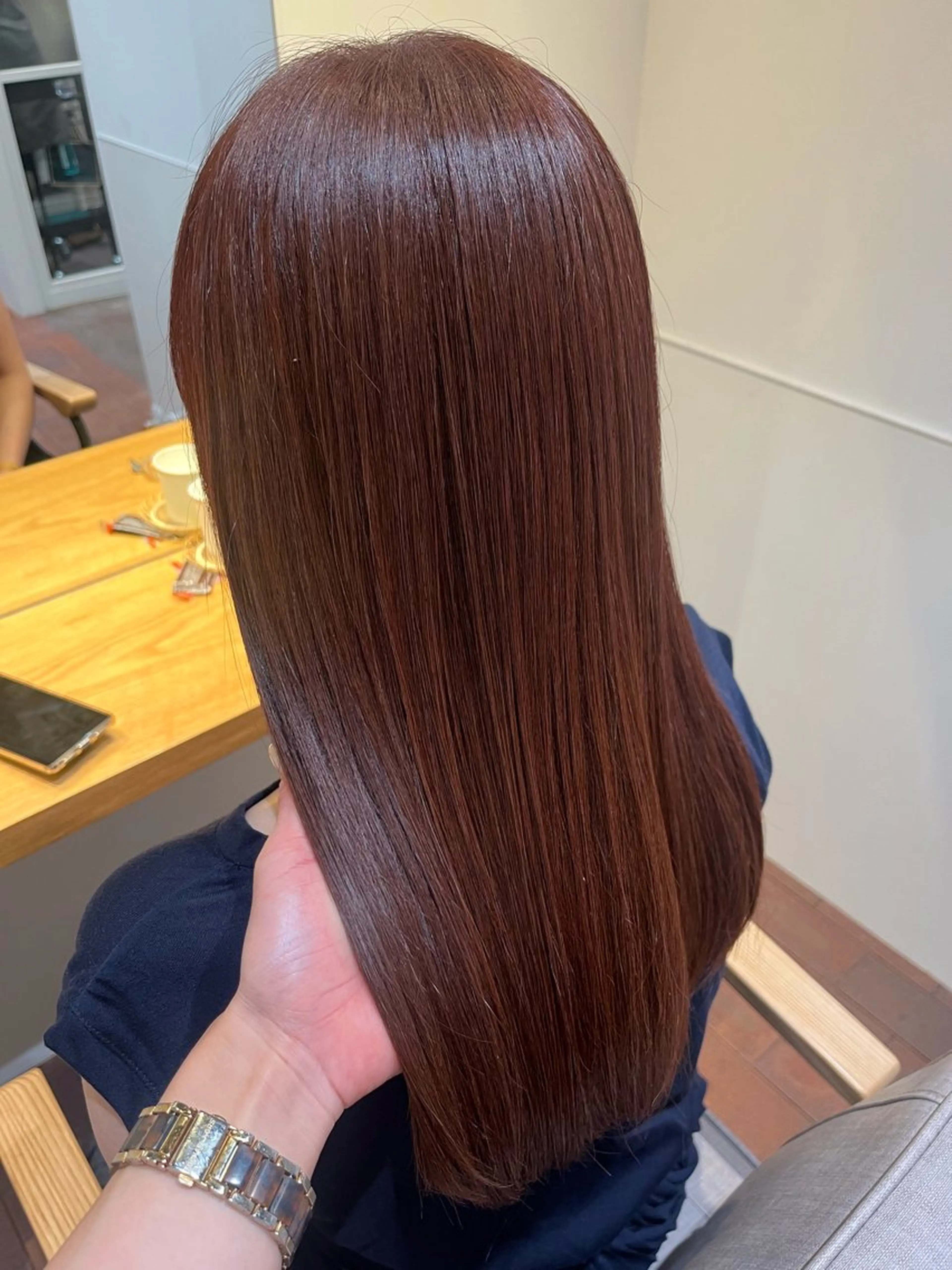 セミロング ピンクブラウン トリートメント ショート／ミニボブ マンツーマン/マユコのヘアスタイル