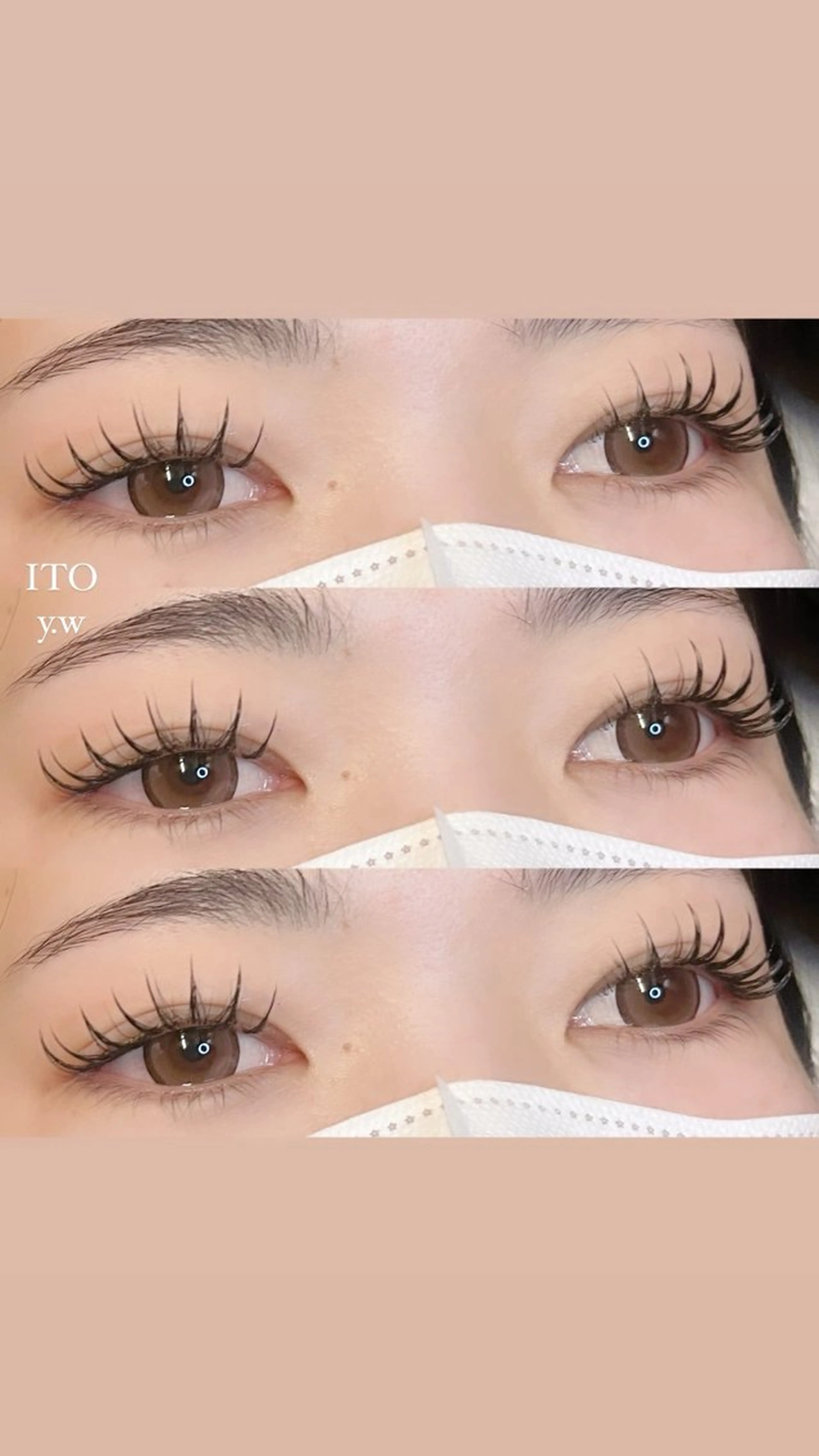 マツエク・マツパ マツパ ITO  渡邉柚花 /束感/眉毛のマツエク・マツパデザイン