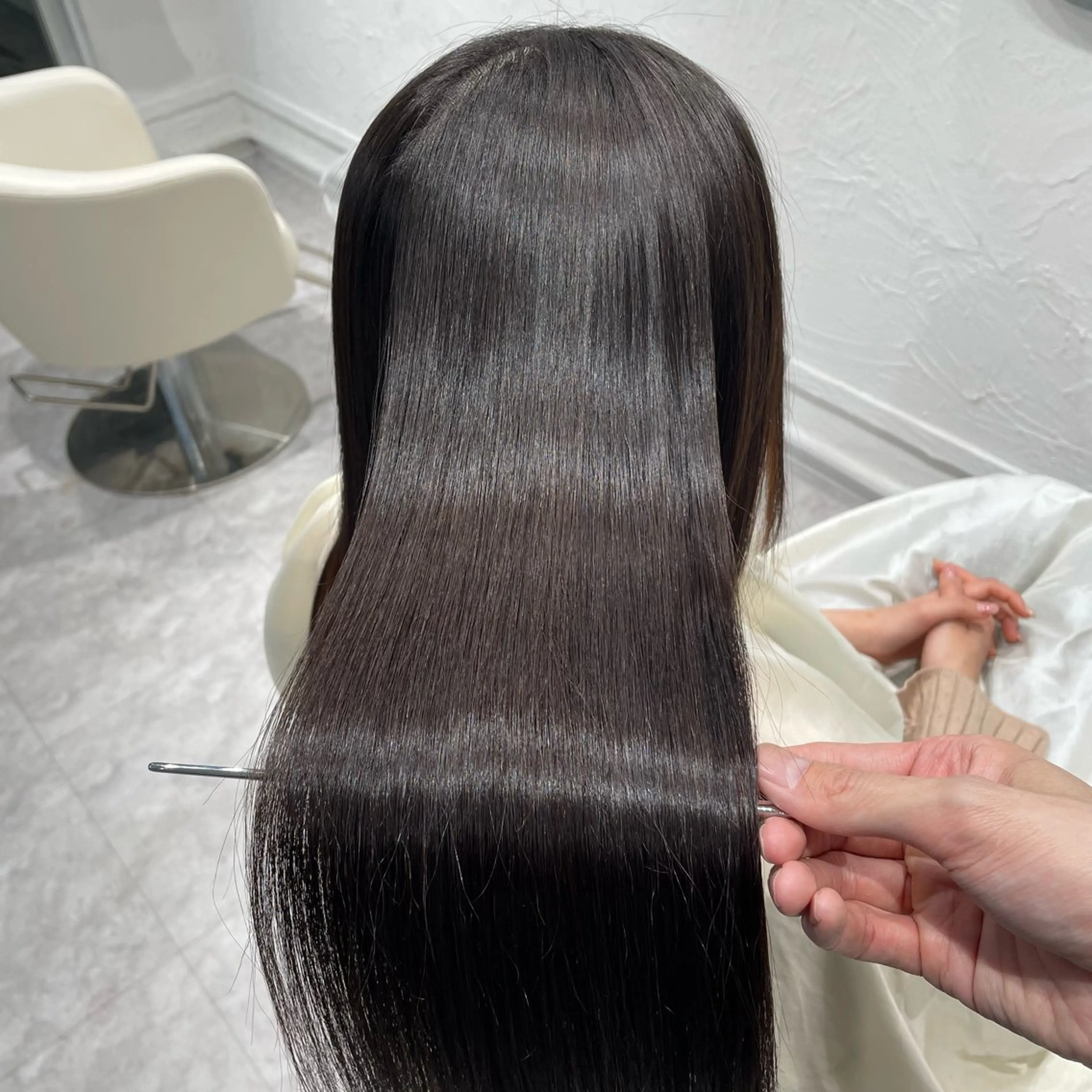 ロング 縮毛矯正 カット 縮毛矯正 トリートメント scene中性ストレート/縮毛矯正【シーン】所属・ジョー/ 縮毛矯正の専門家のヘアスタイル