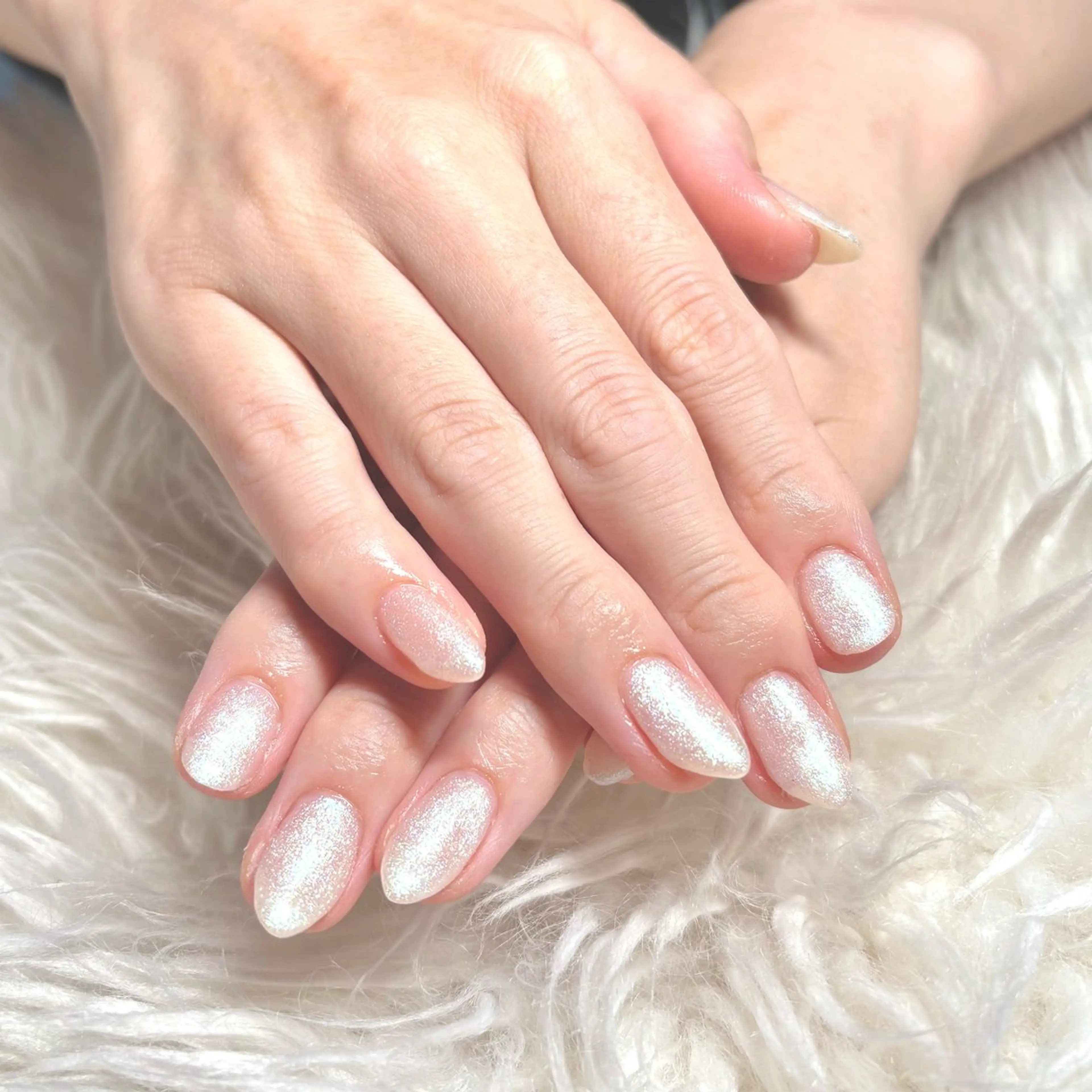 ネイル ラメ(グリッター) ワンカラーネイル シンプルネイル ハンドネイル cerisier 坂本のネイルデザイン