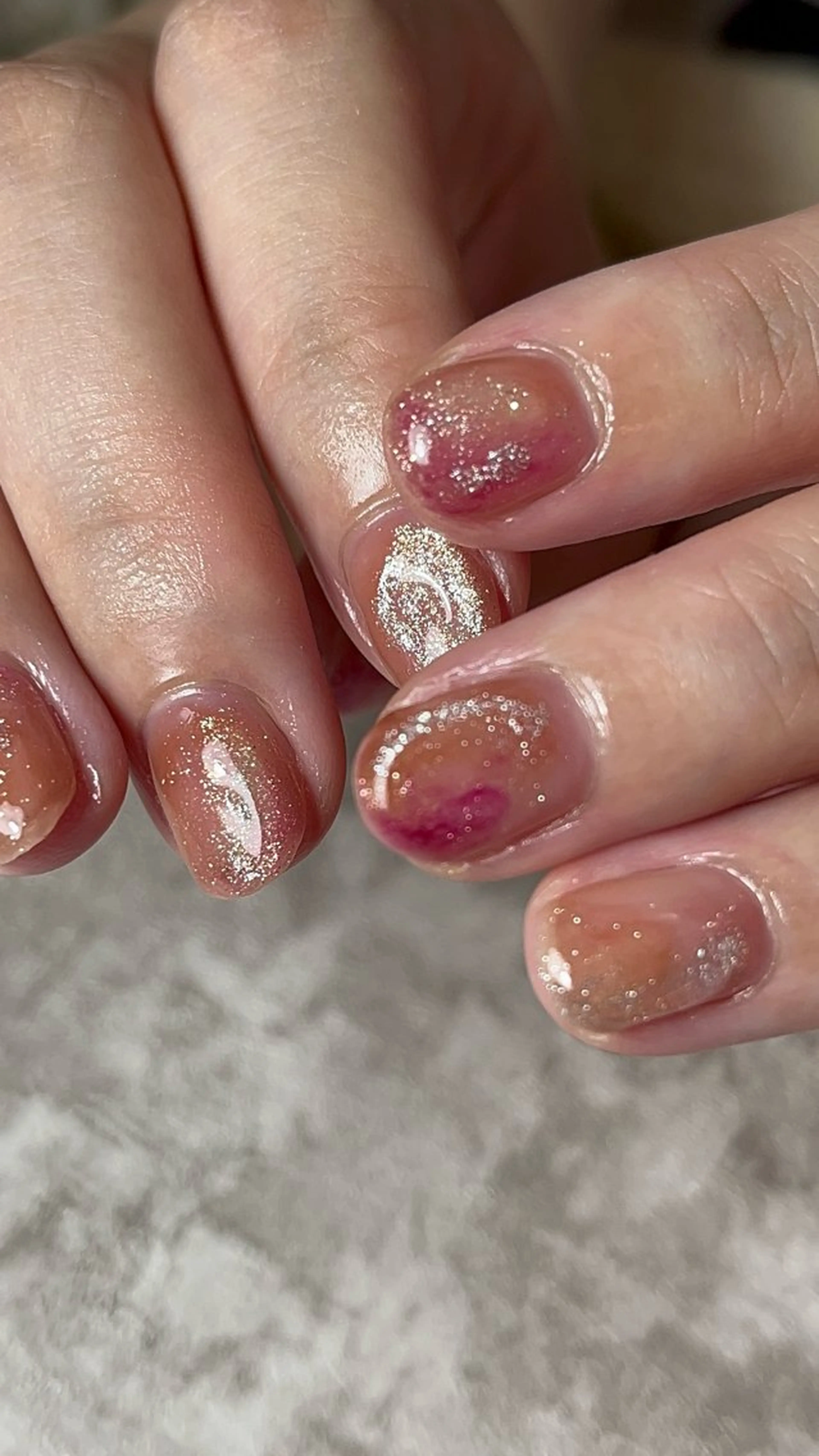 ネイル ニュアンスネイル n a l u /natsumiのネイルデザイン