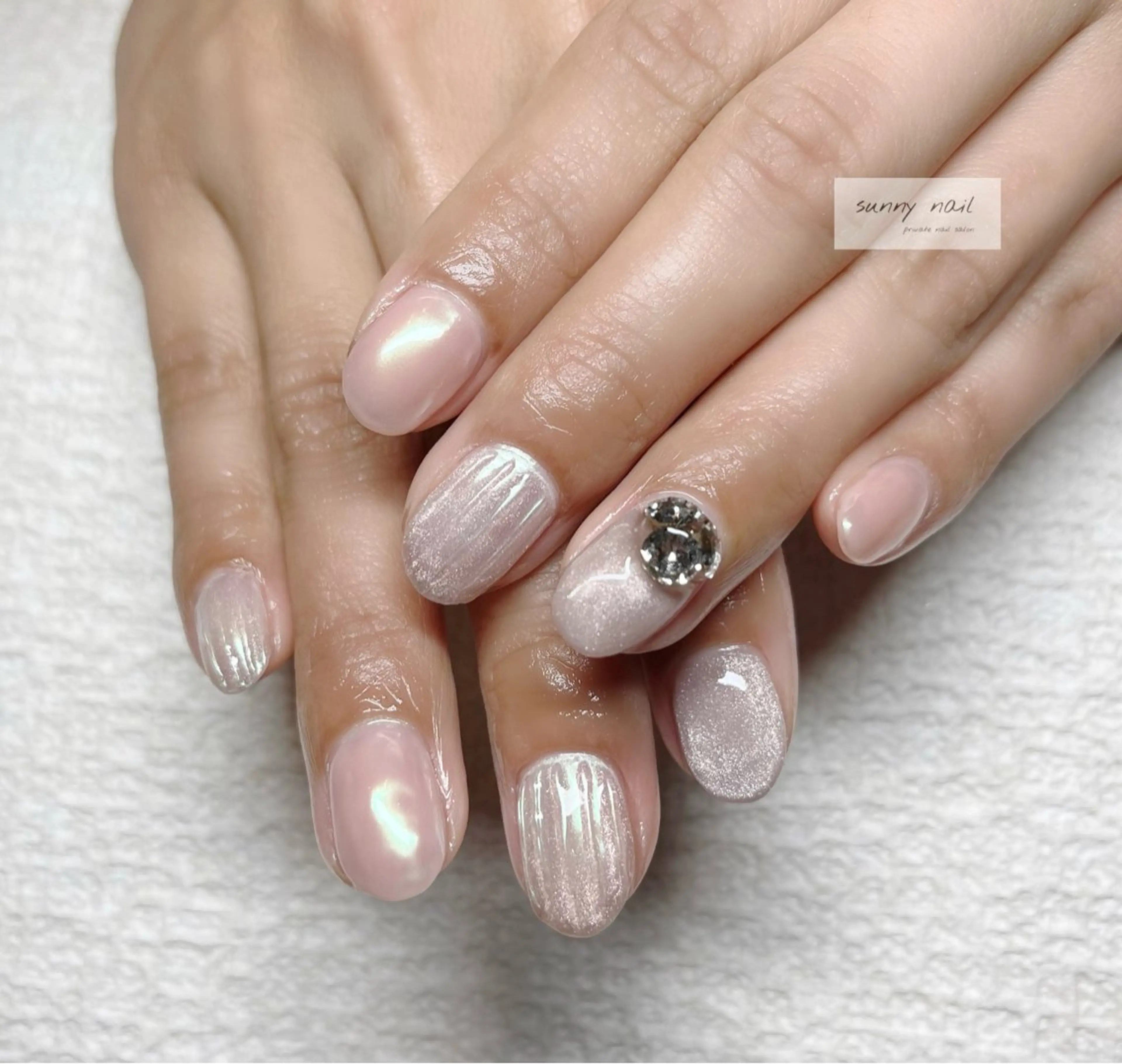 ネイル オーロラネイル マグネットネイル sunny nailのネイルデザイン