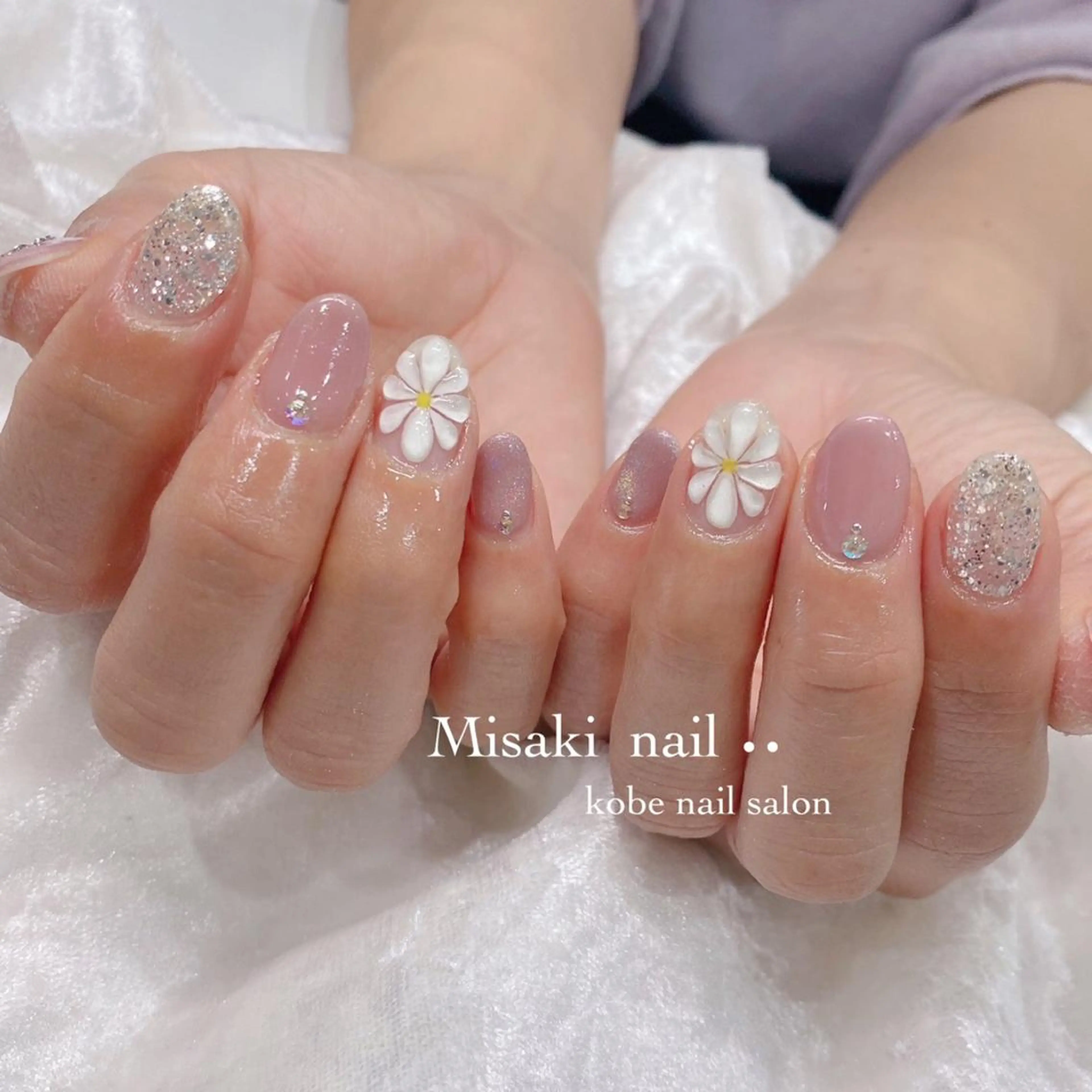 ネイル 韓国ネイル ワンホンネイル ハンドネイル nailsalon miinailsのネイルデザイン