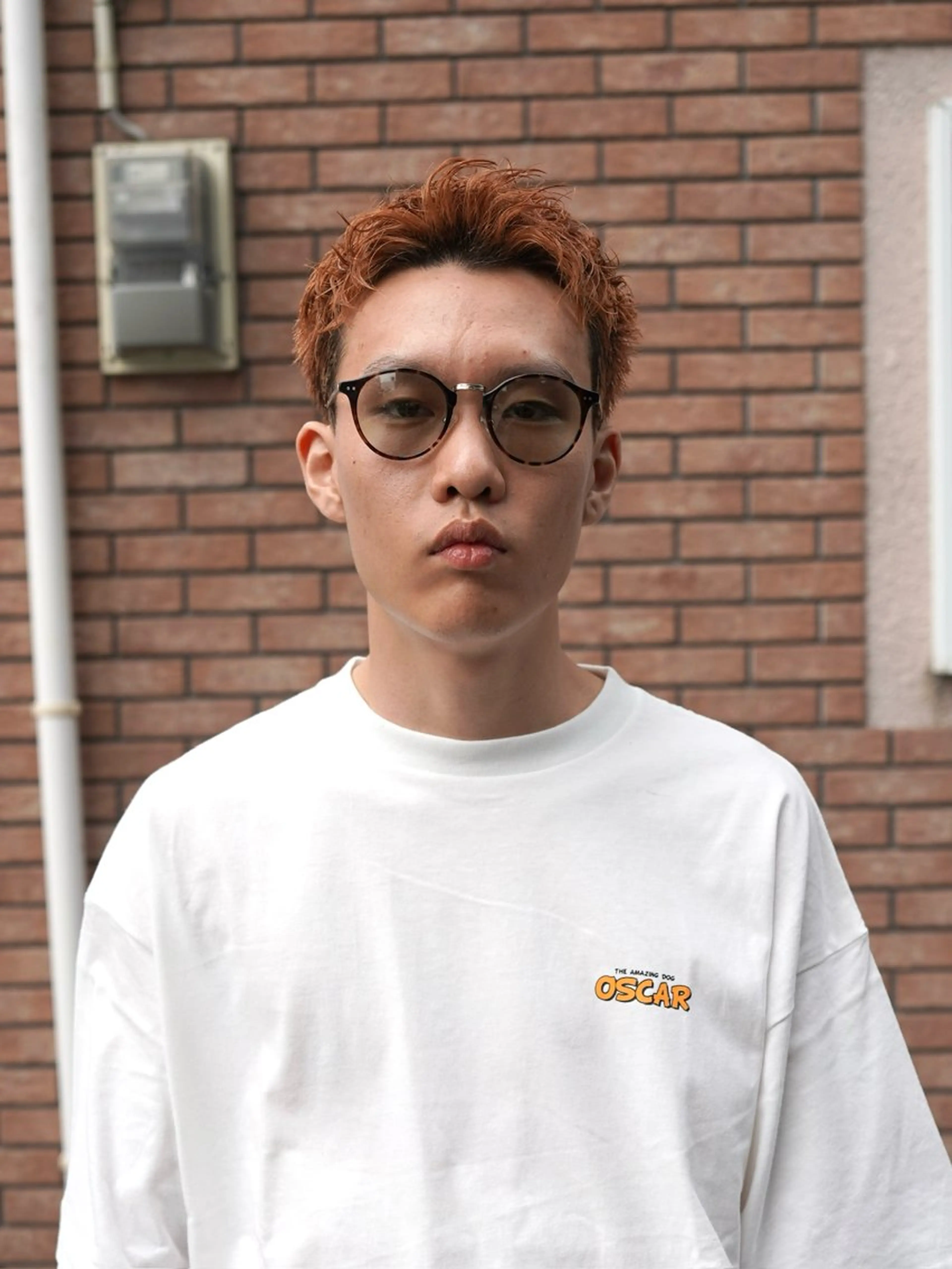 メンズカット(眉カット込み)＋パーマ＋カラーの写真