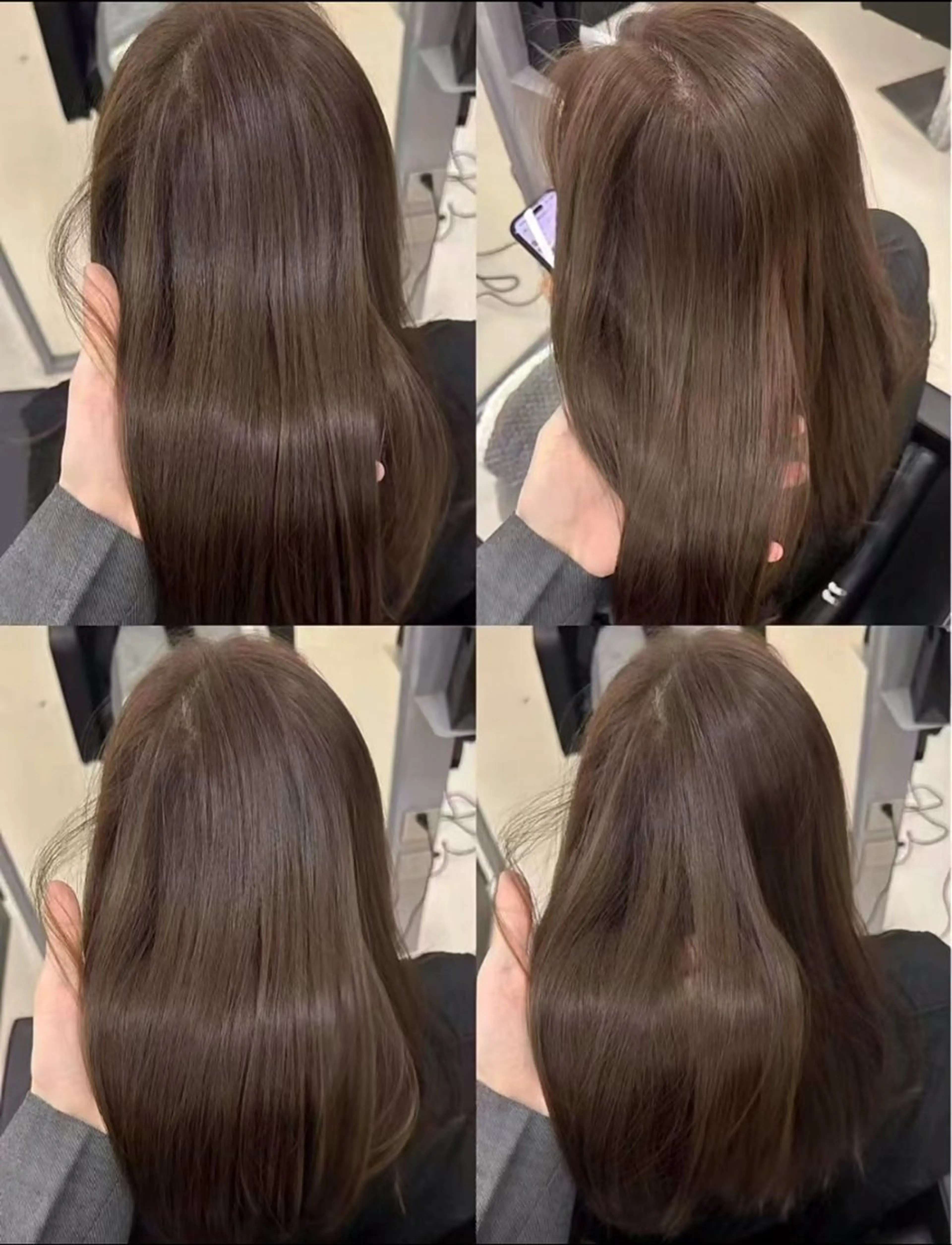 カラー ブラウンカラー ケアカラー ヘアカラー トリートメント ヘアセット ARMONY表参道店所属・韓国風レイヤーカラー ライムのヘアスタイル