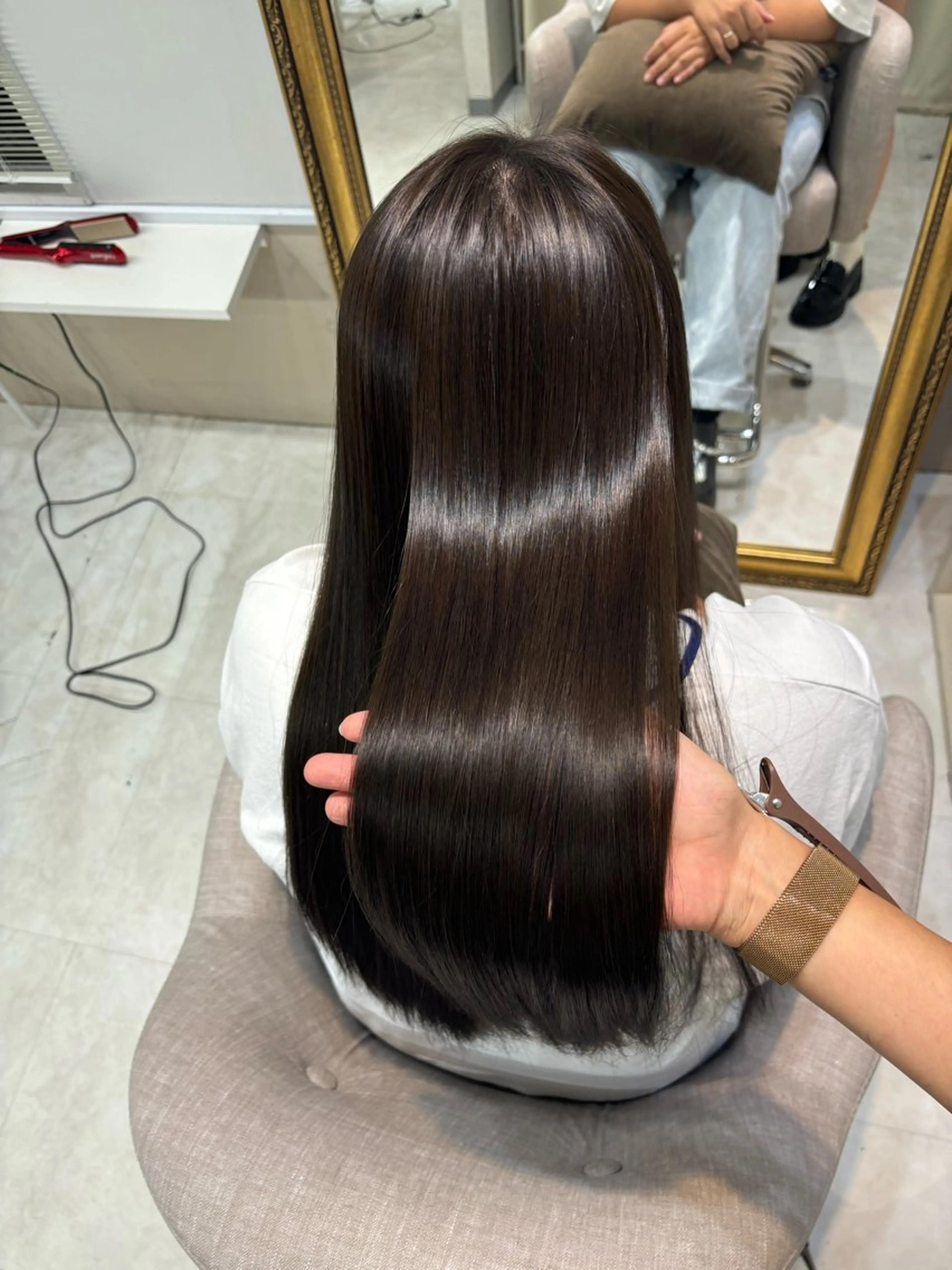 ロング カラー 巻ける縮毛矯正 Sachi🐰のヘアスタイル