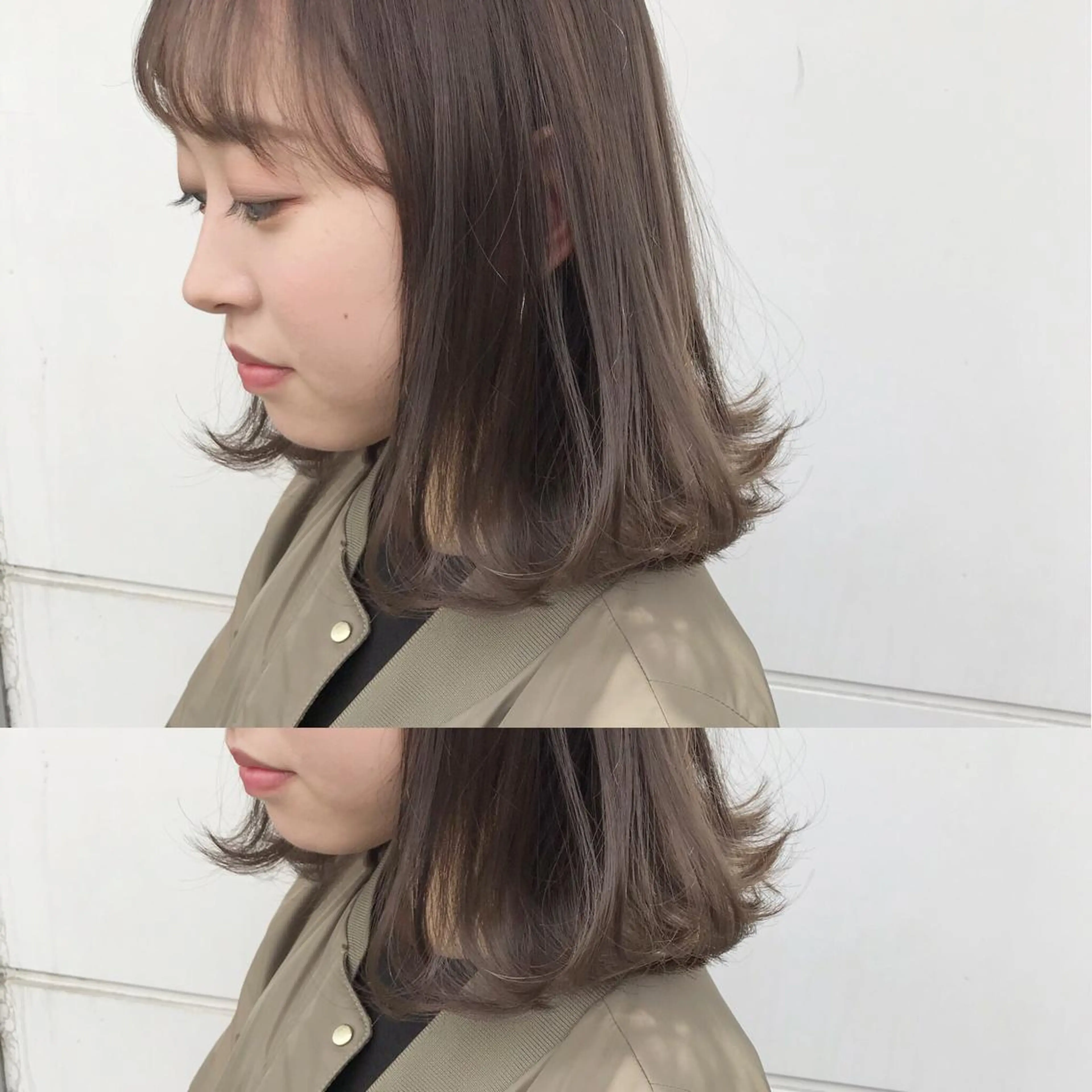 ミディアム カラー カット パーマ トリートメント 嶋佐 昌大 シマサマオのヘアスタイル