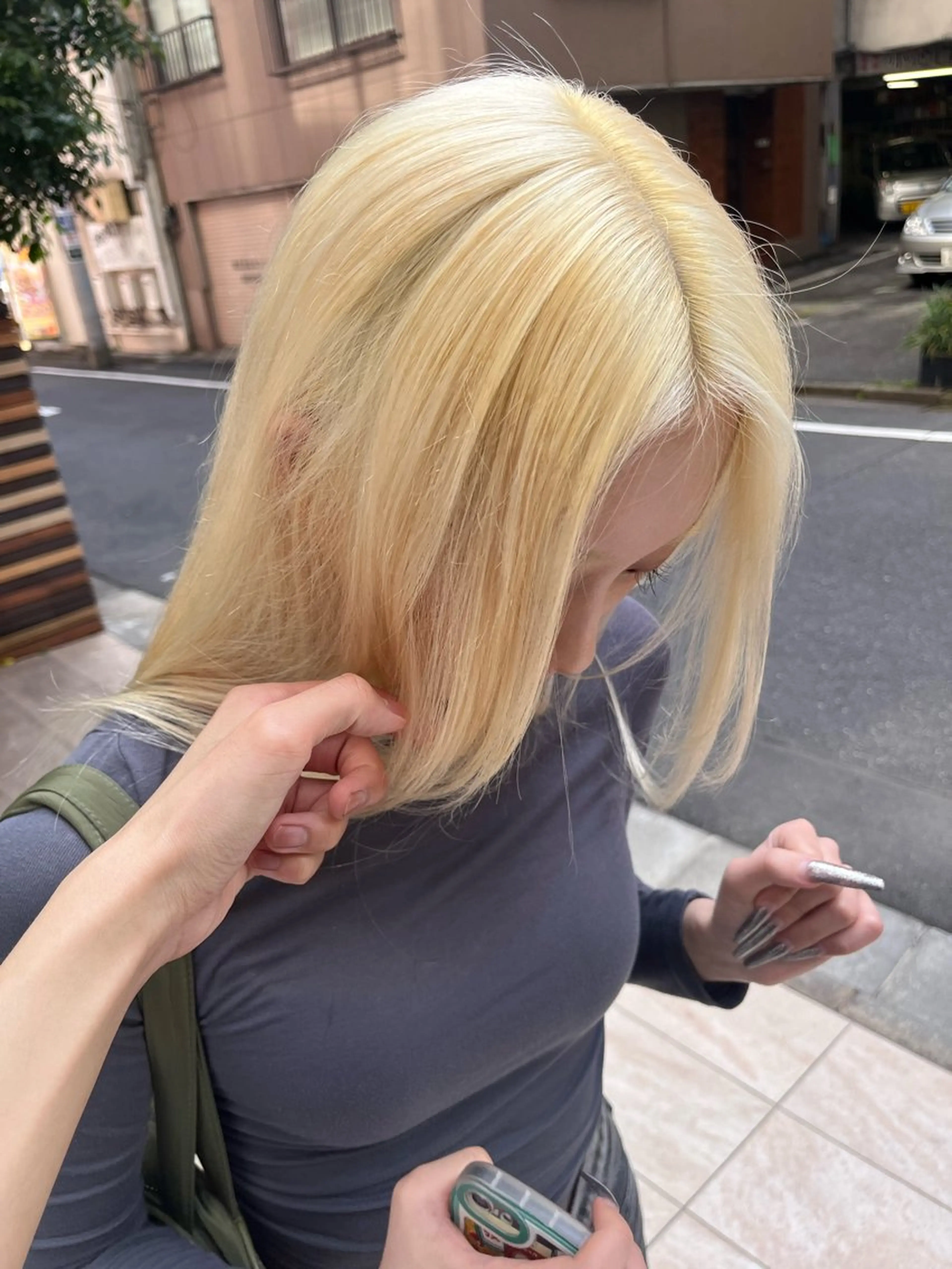 カラー ブリーチ ブロンド ホワイトブロンド NYLON.所属・ブリーチ/縮毛矯正 ❤️‍🔥シンノスケのヘアスタイル