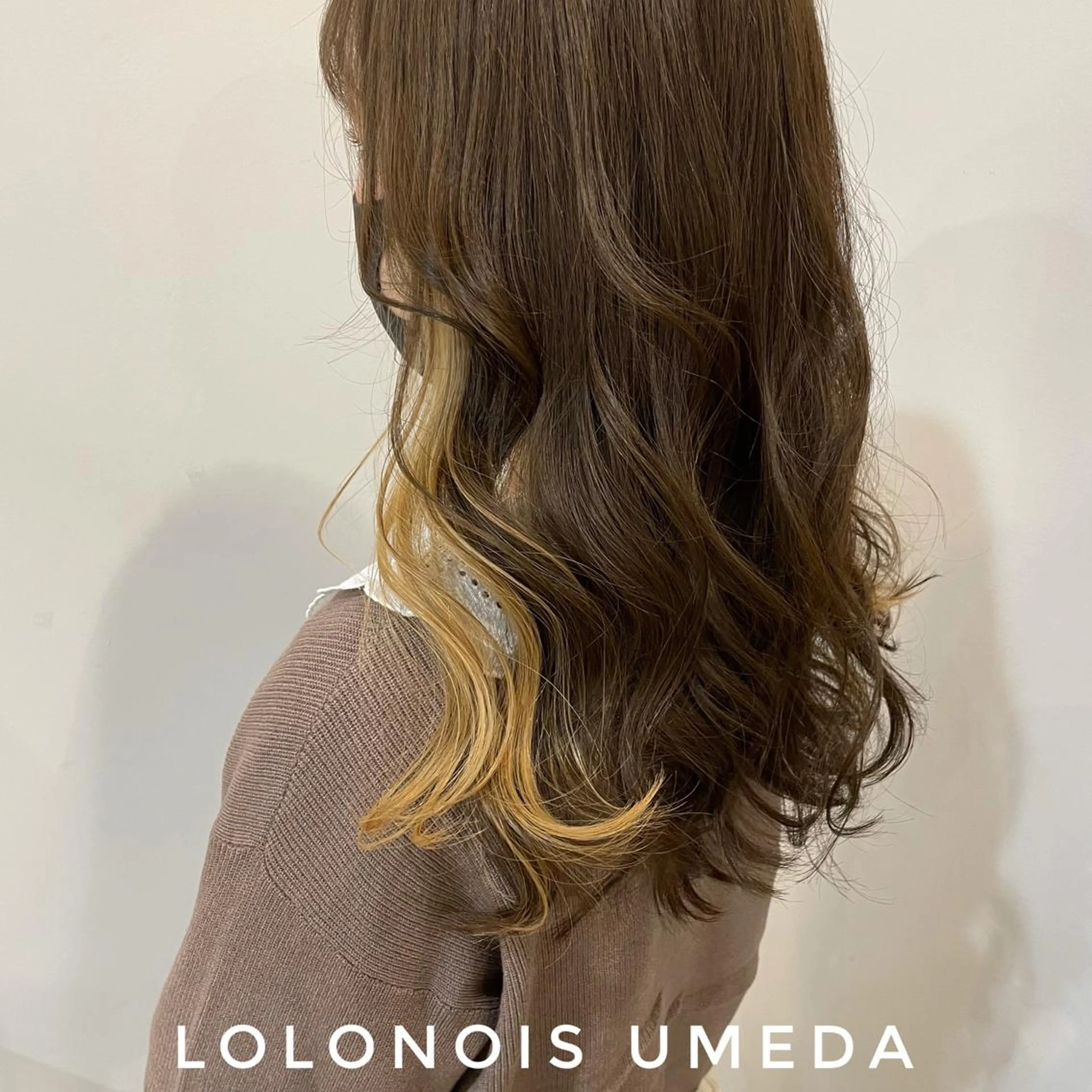 ロング カラー インナーカラー Lolonois梅田 /Okazaki:)のヘアスタイル