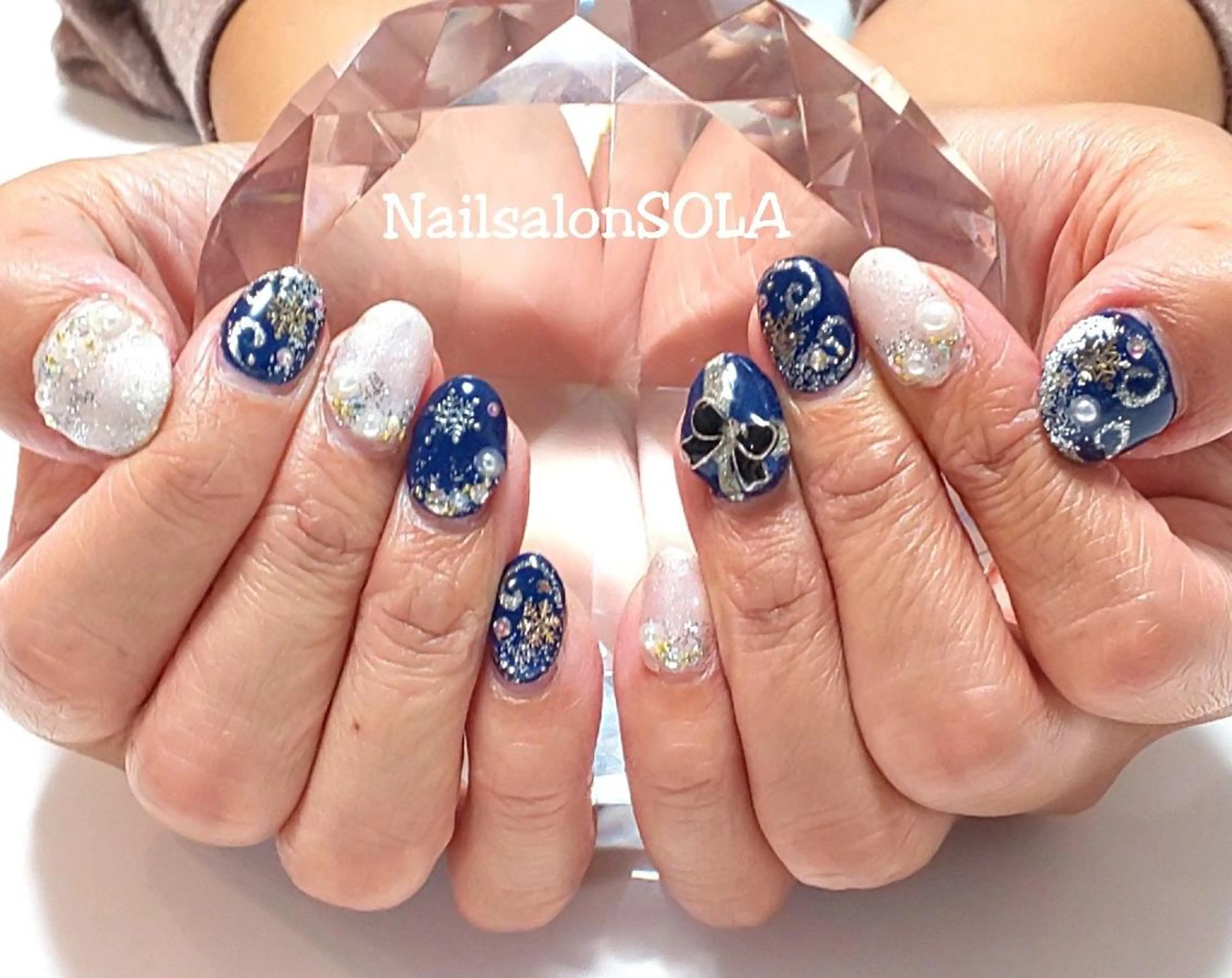 ネイル 冬ネイル クリスマス ハンドネイル 田代 夏子のネイルデザイン