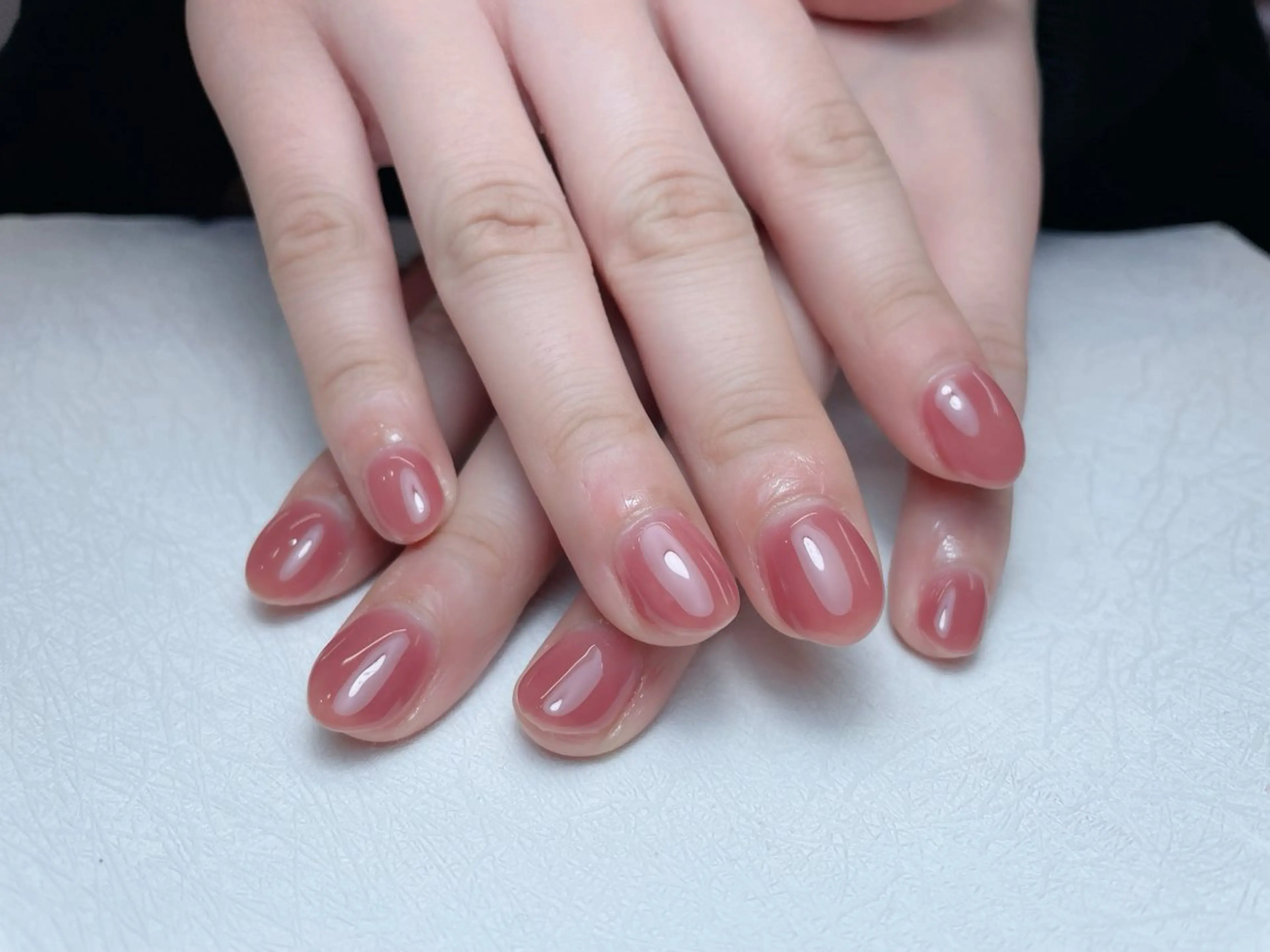 ネイル チークネイル 長さ出し フレンチネイル グラデーション キラキラネイル 中野駅から2分 MEO NAILのネイルデザイン