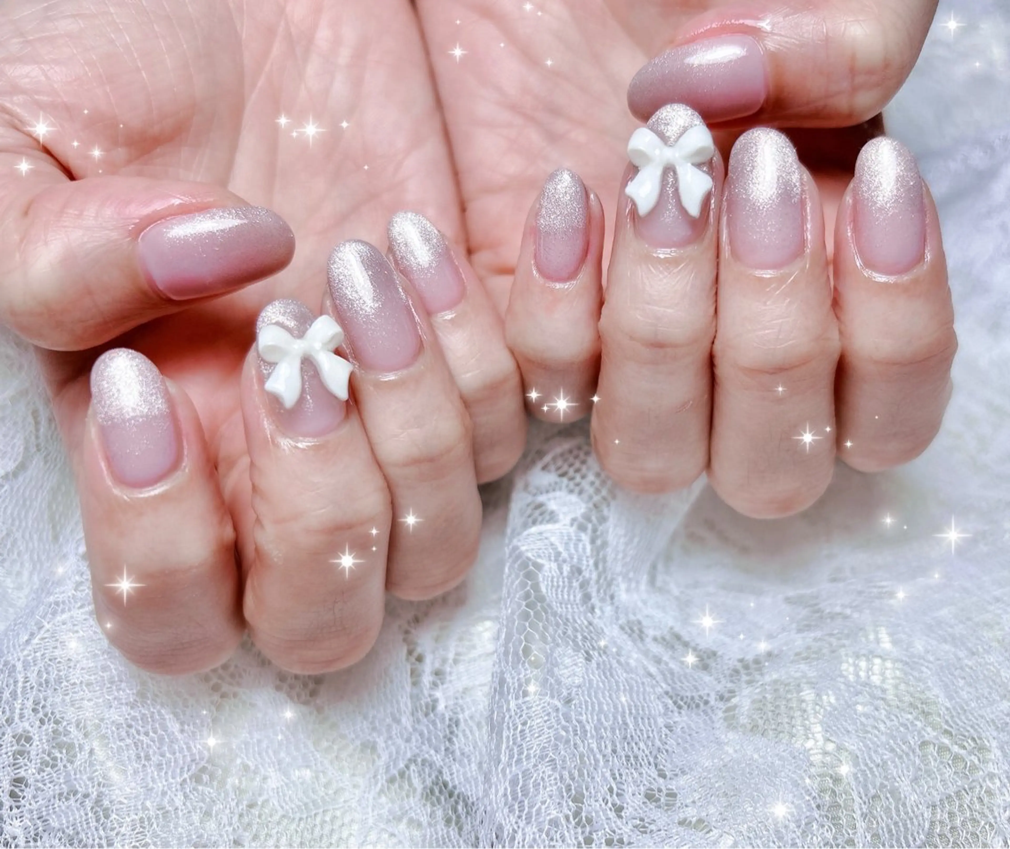 ネイル グラデーション マグネットネイル ハンドネイル FLARE NAIL フレアネイルのネイルデザイン
