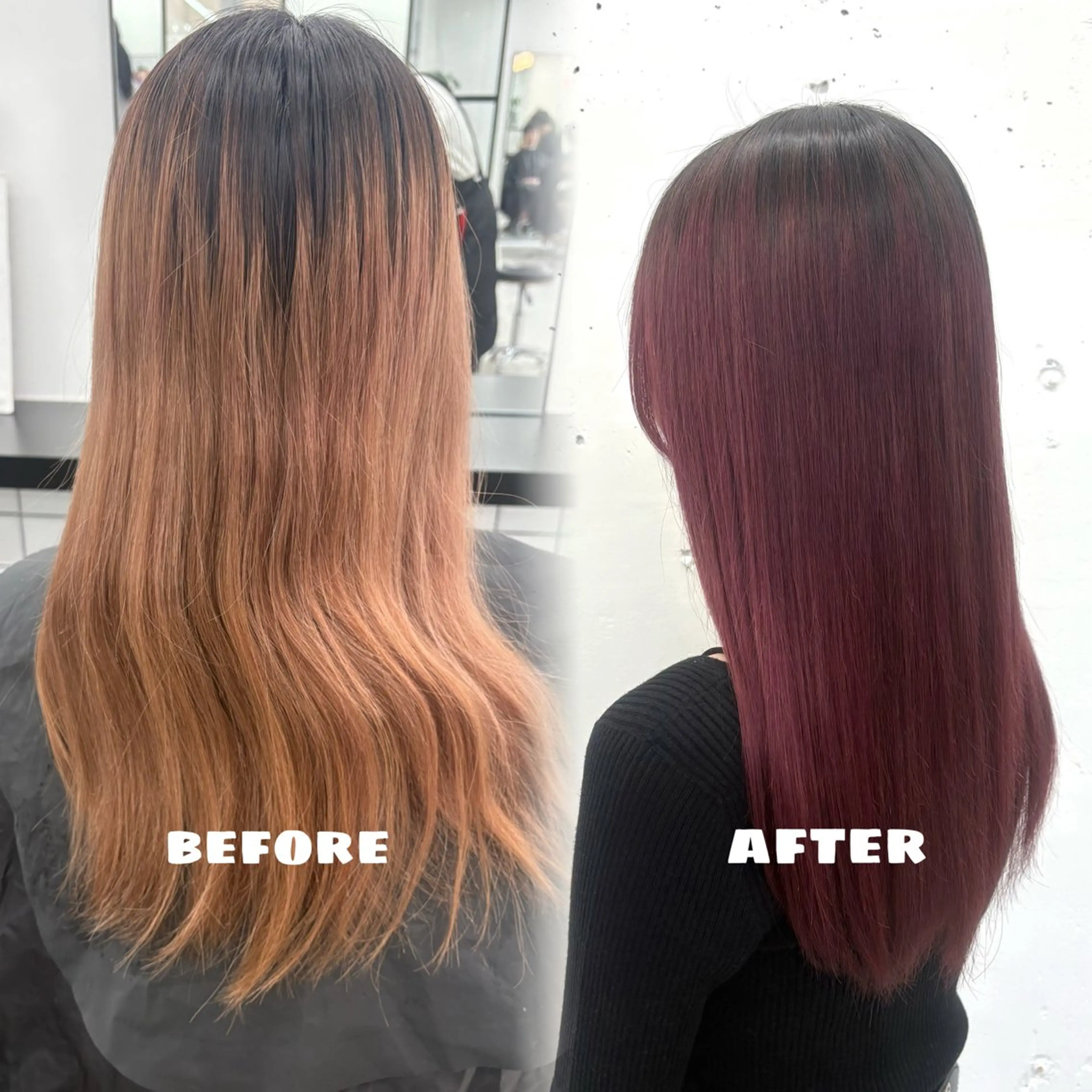 セミロング カラー ブリーチ ピンクカラー トリートメント ヘアカラー 🌟ゆりあ🌟 JILLSTUDIOのヘアスタイル