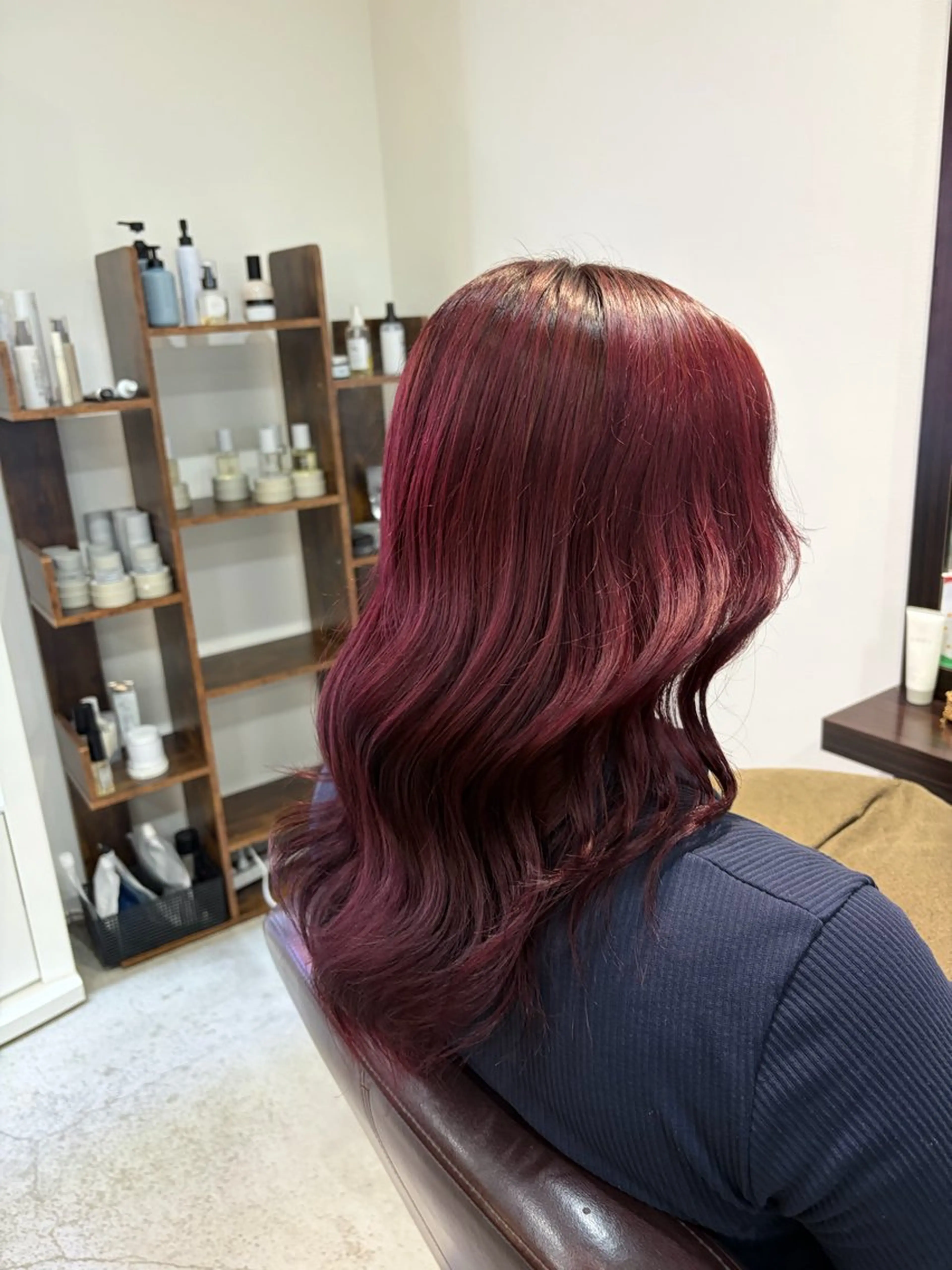 セミロング ヘアカラー Rin 🫧のヘアスタイル