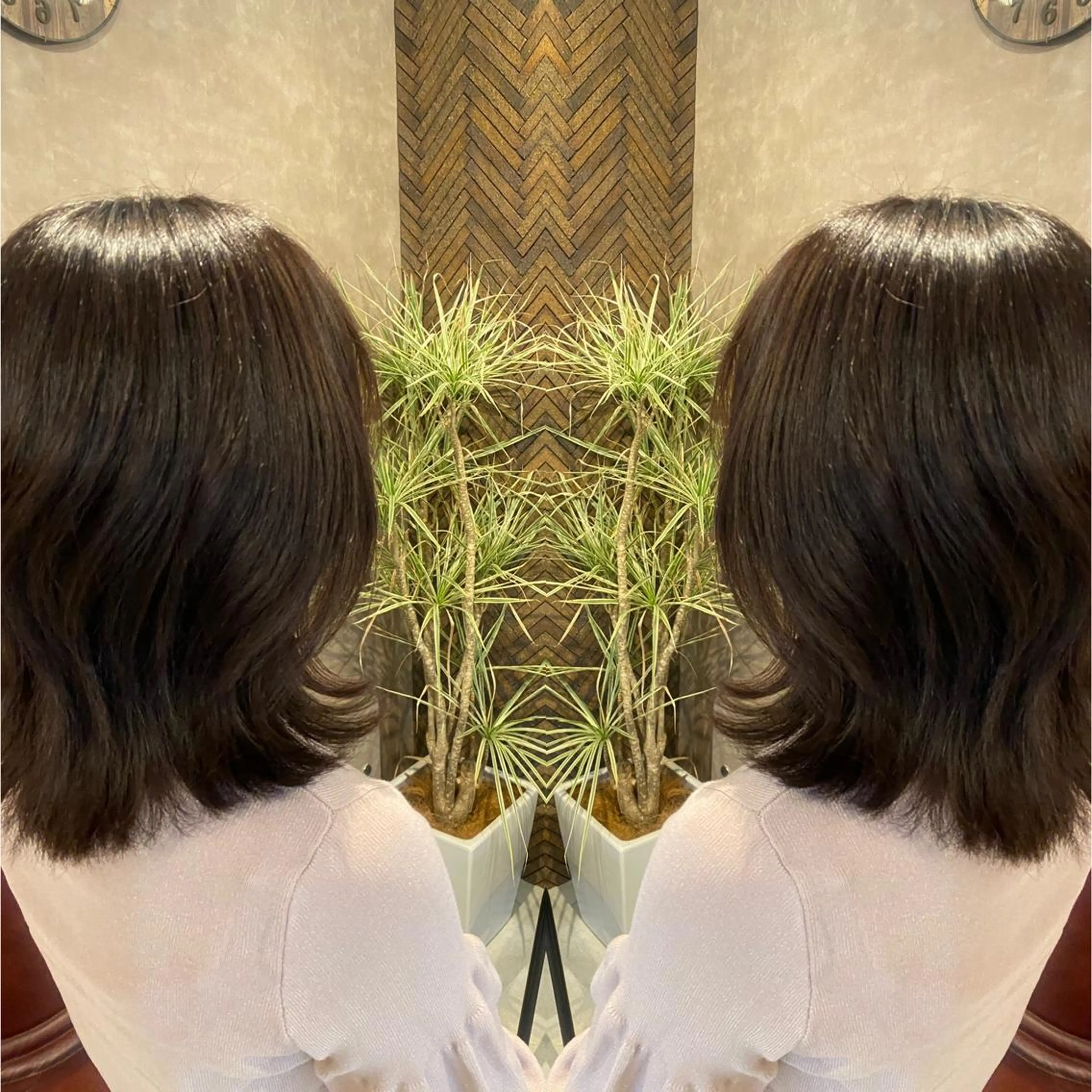 ミディアム カラー カット ヘアカラー トリートメント tocca 💜石田愛結💜のヘアスタイル