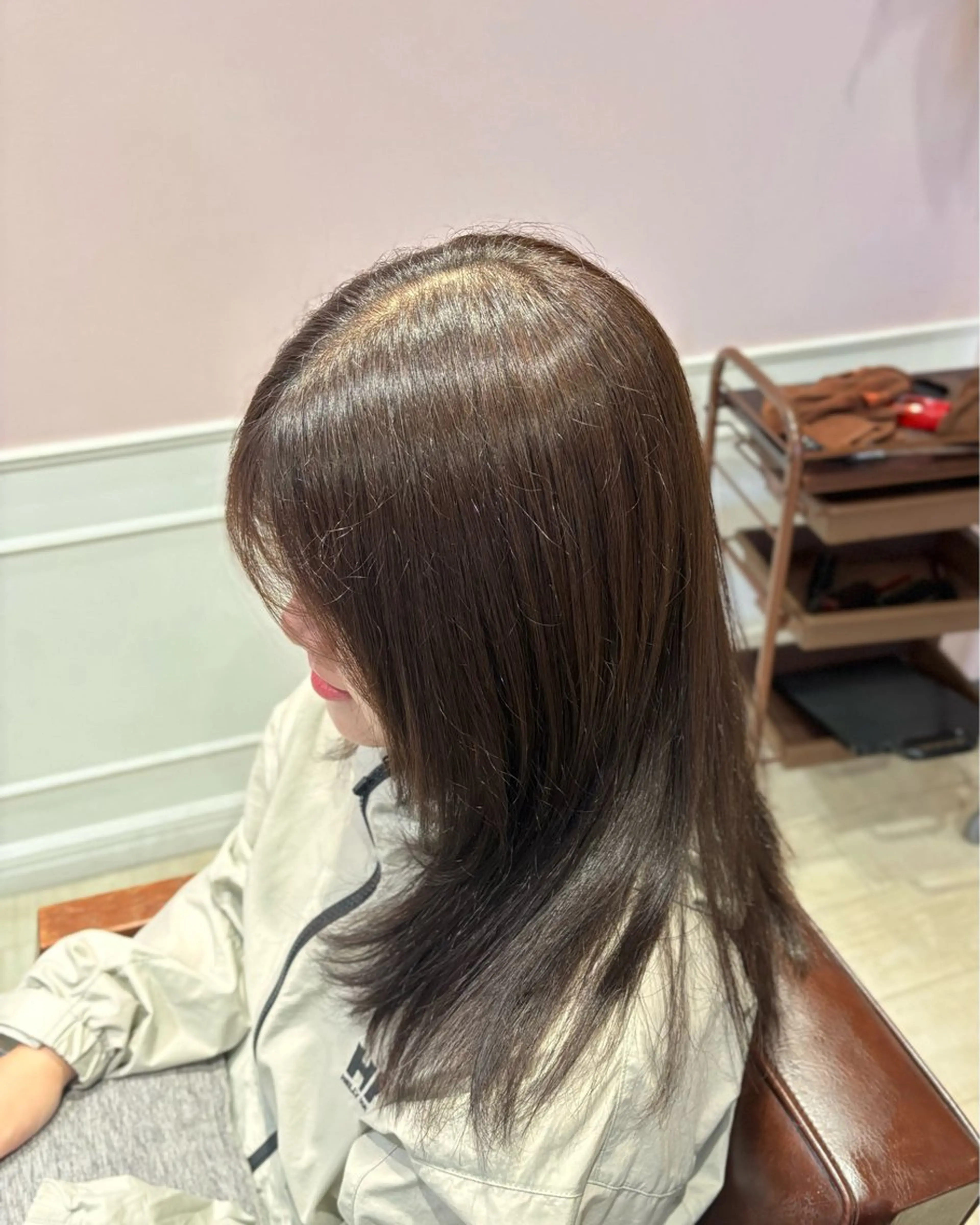 セミロング カラー 🌱なゆみ🌱透明感 /ナチュラル/高宮のヘアスタイル