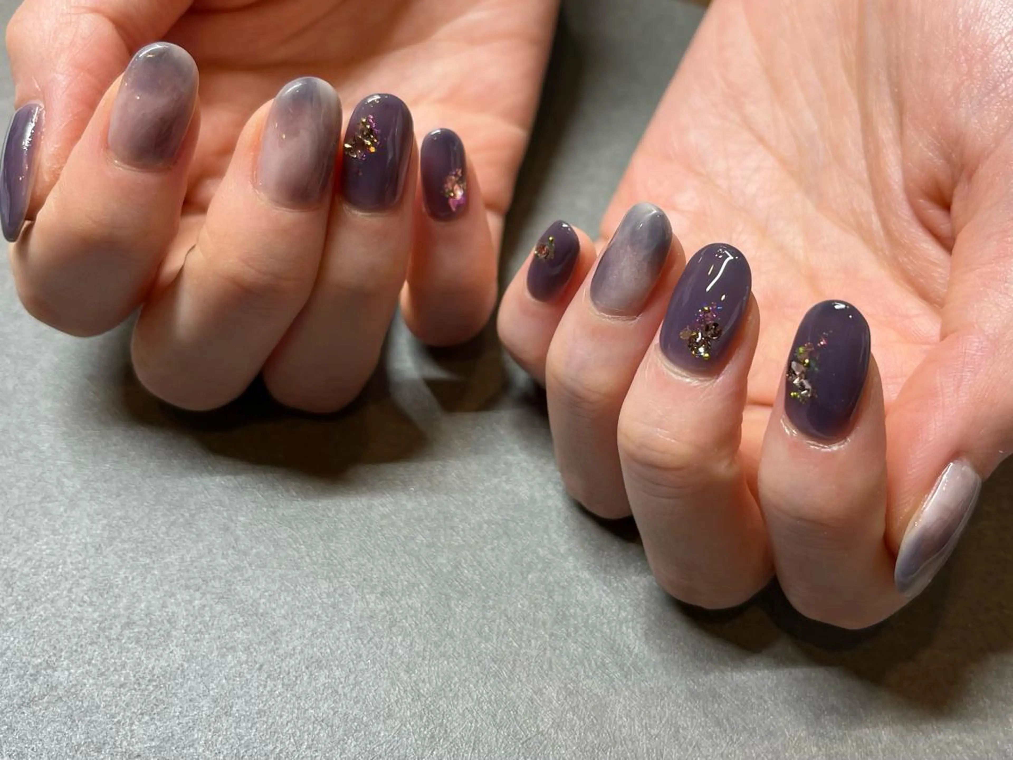 ネイル ニュアンスネイル スカルプネイル ハンドネイル 小河 仁美のネイルデザイン