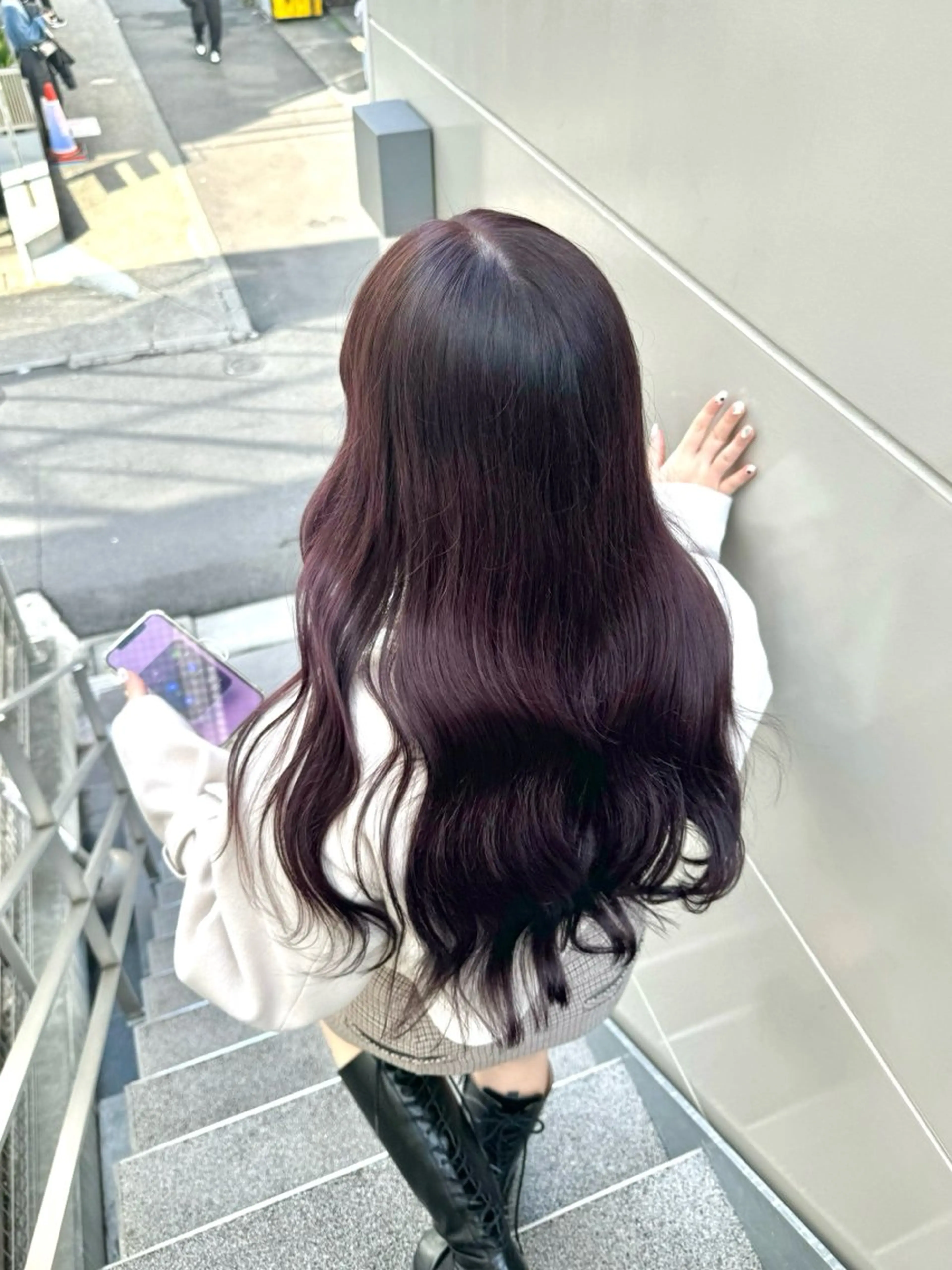 ロング カラー ラベンダーカラー ayaka♡ 柔らかカラーのヘアスタイル