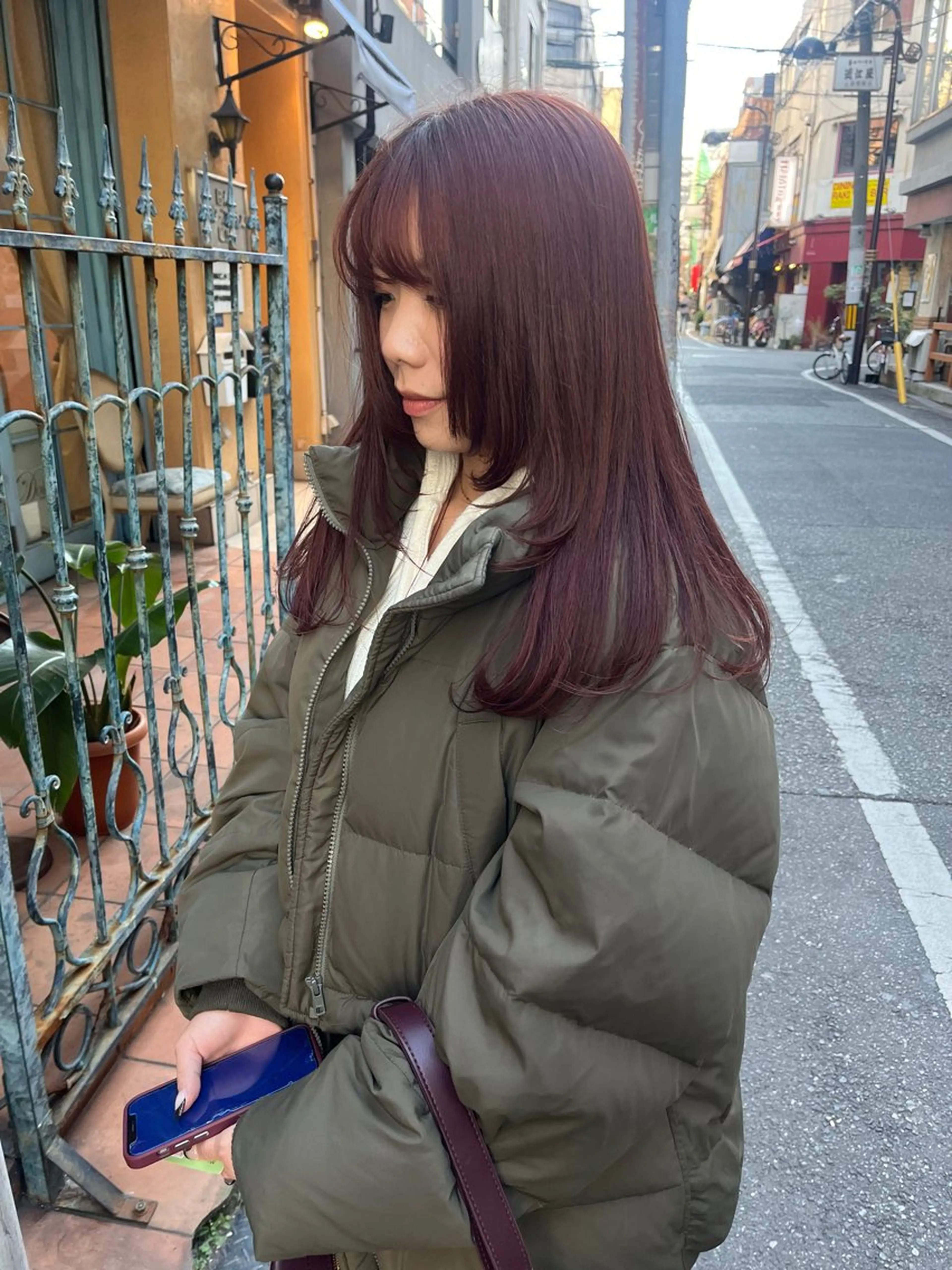 カラー ボルドーカラー カット ヘアカラー トリートメント rotika by Doll hair所属・RYOKA 心斎橋美容室のヘアスタイル