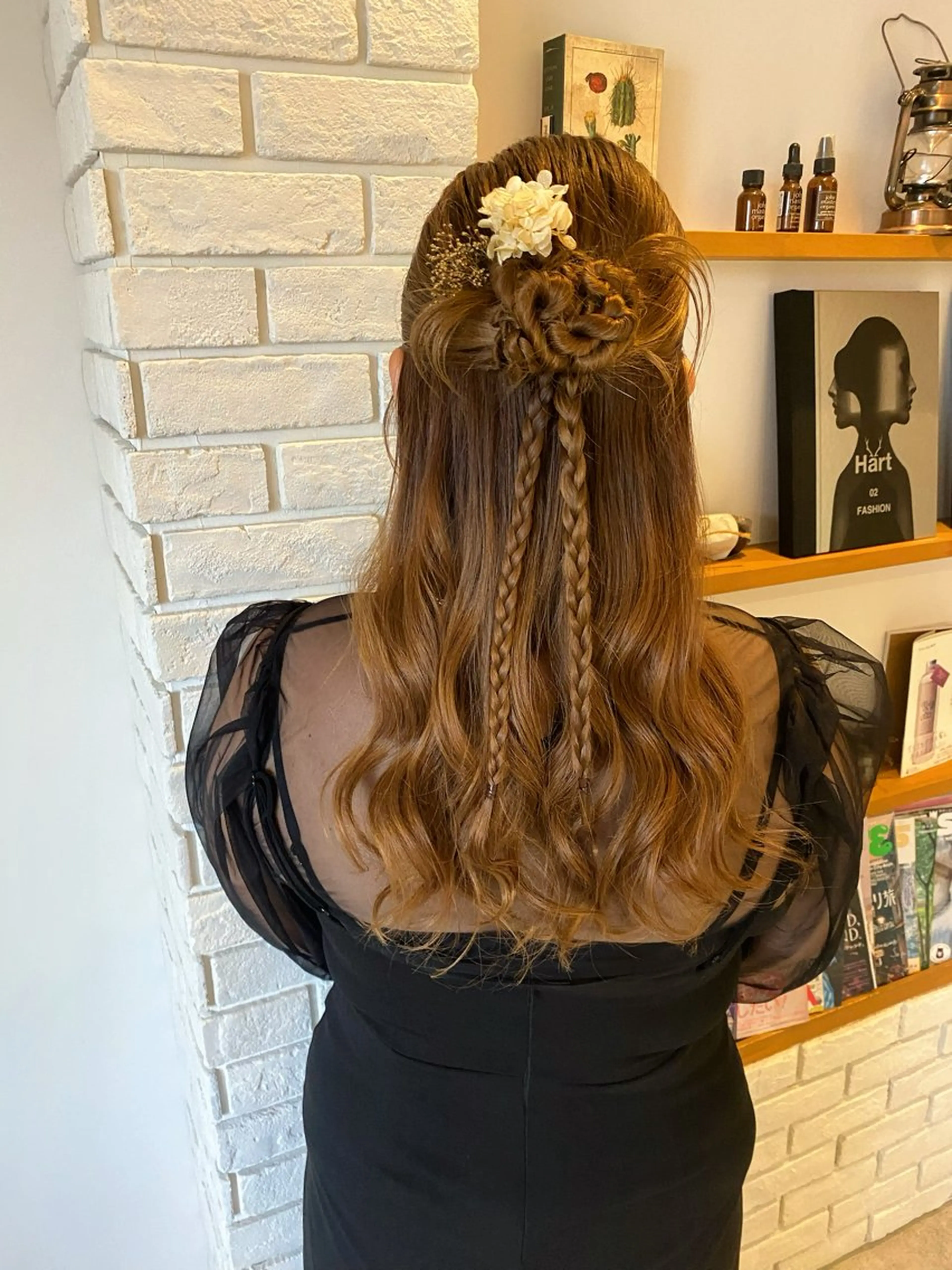 ヘアアレンジ ハーフアップ ヘアセット 関谷 のぞみのヘアスタイル