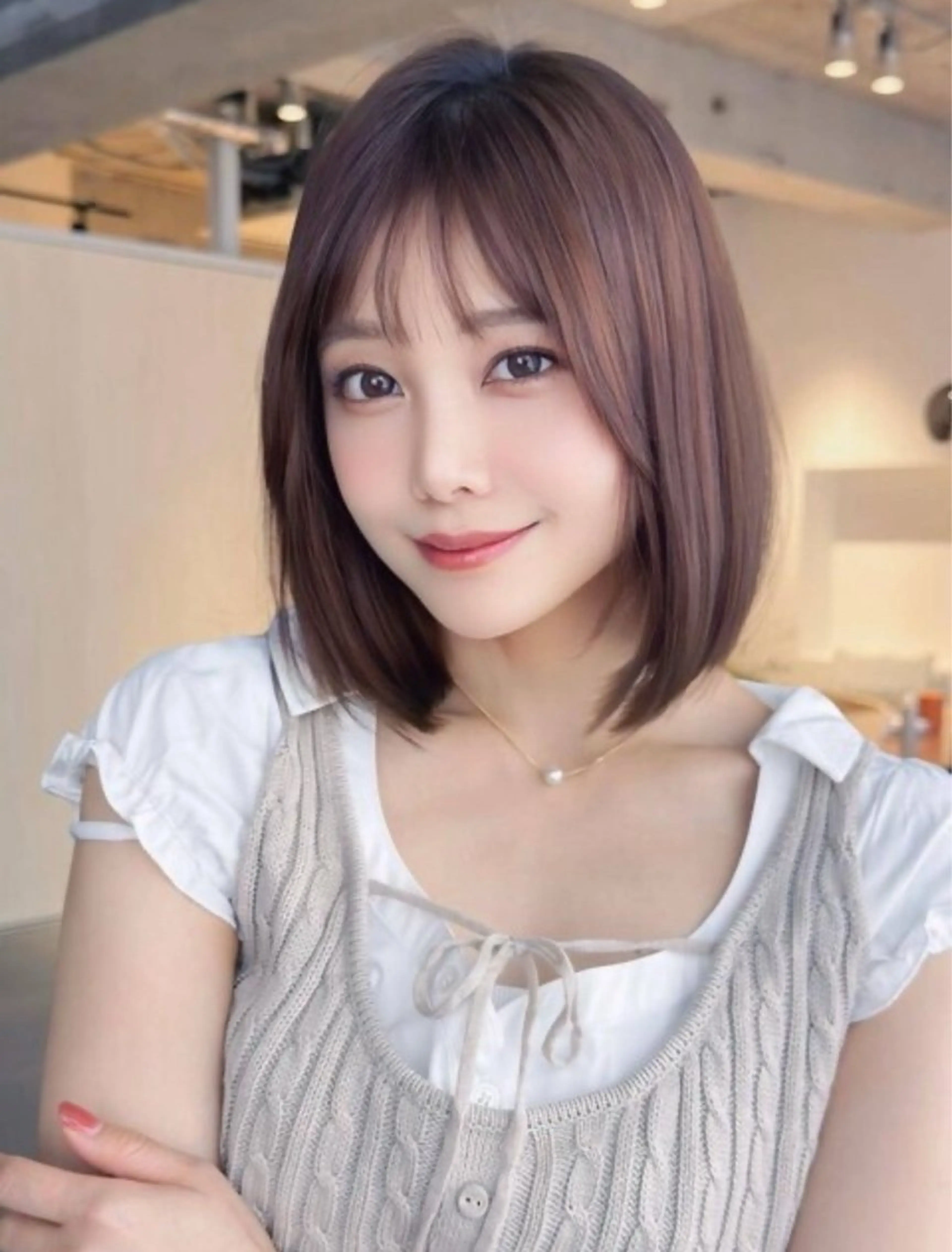 【⭐️当日すぐ予約対応⭐️】【人気No.5】カット+クオライン縮毛矯正+髪質改善TOKIOトリートメントの写真