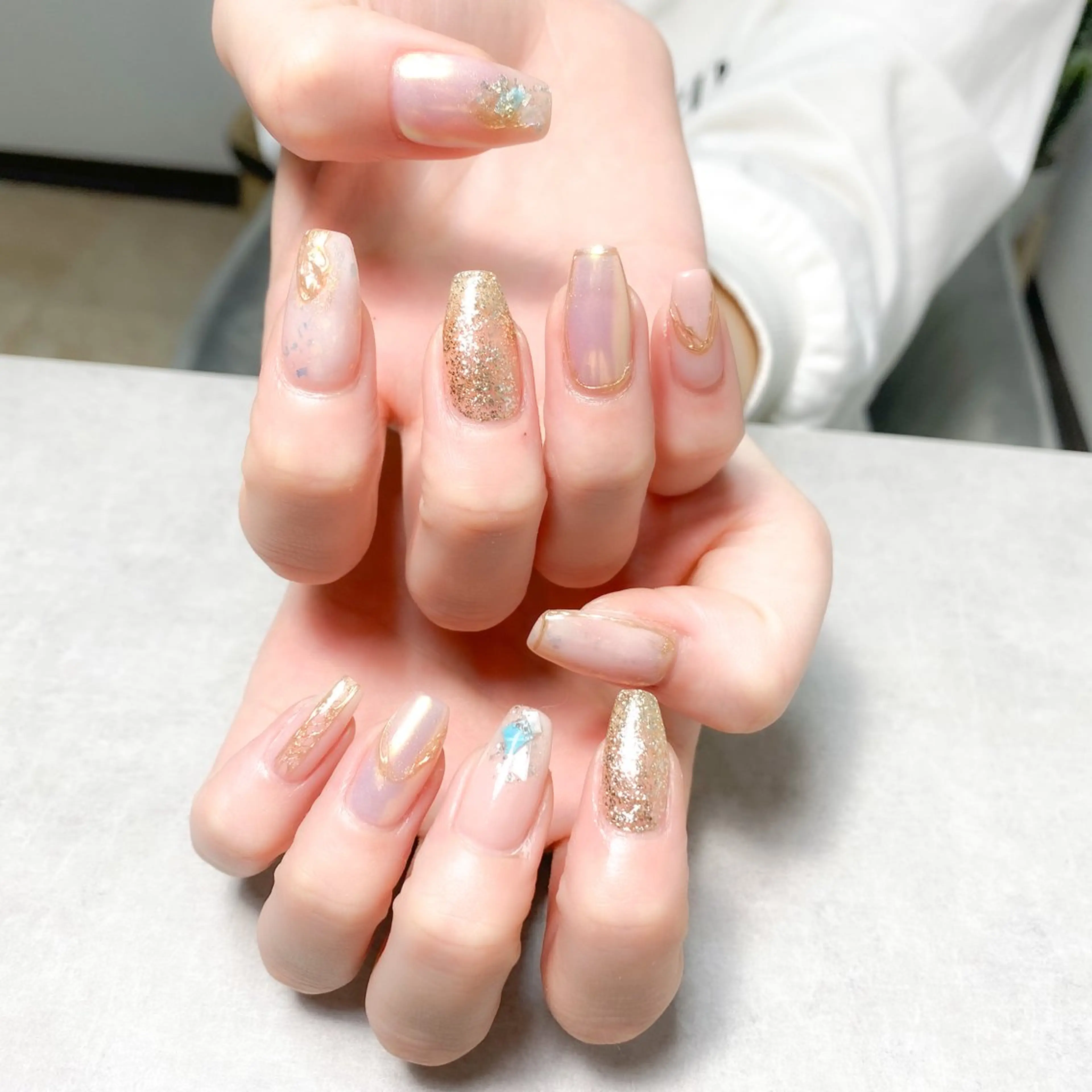 ネイル アートネイル フットネイル フレンチネイル ジェルネイル ガラスフレンチ ハンドネイル BEAUTY SALON yc.hacci所属・SALON yc.hacciのマツエク・マツパデザイン