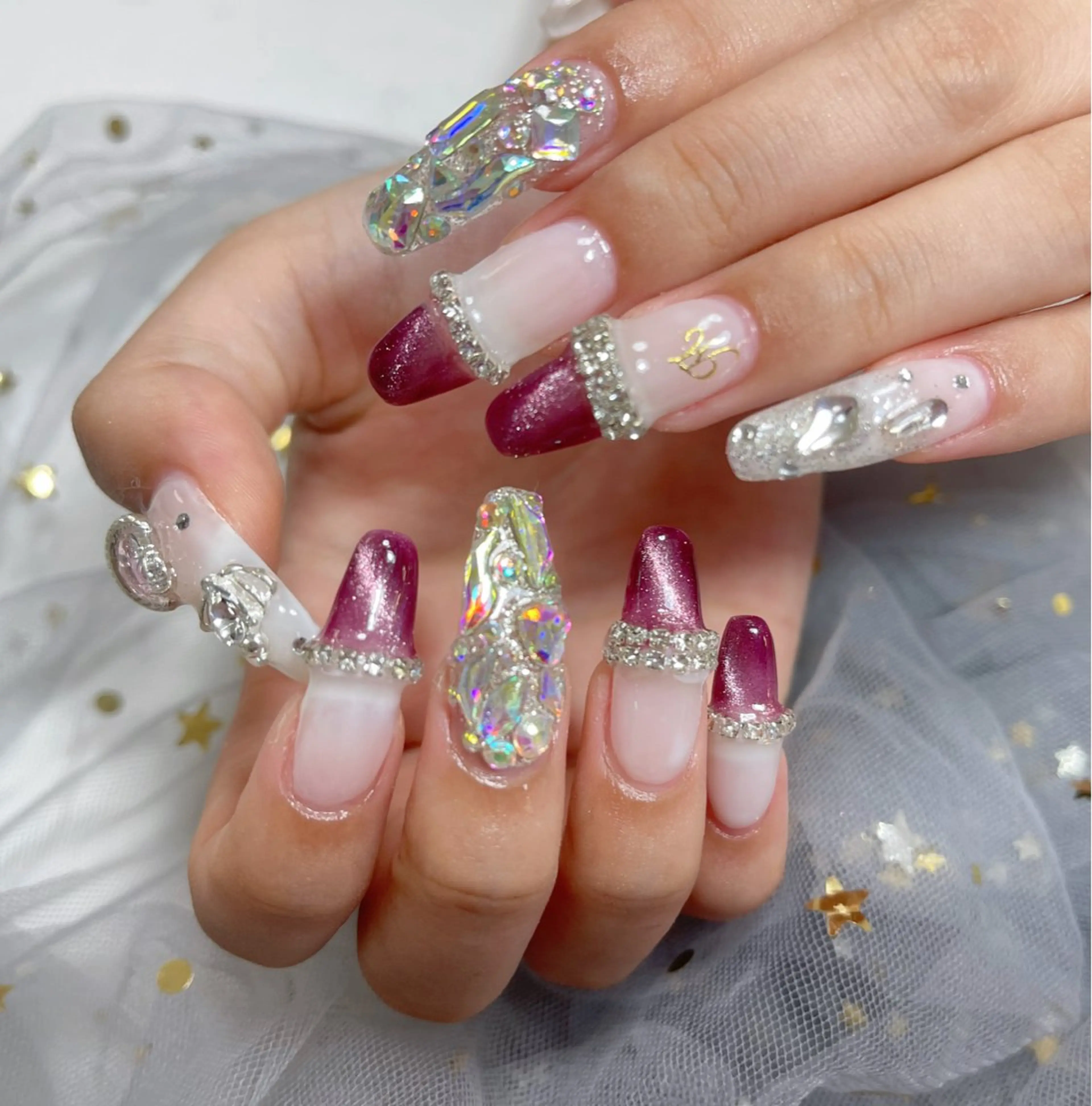 ネイル ハンドネイル 🎀ネイルサロン エクラYUI🎀のネイルデザイン