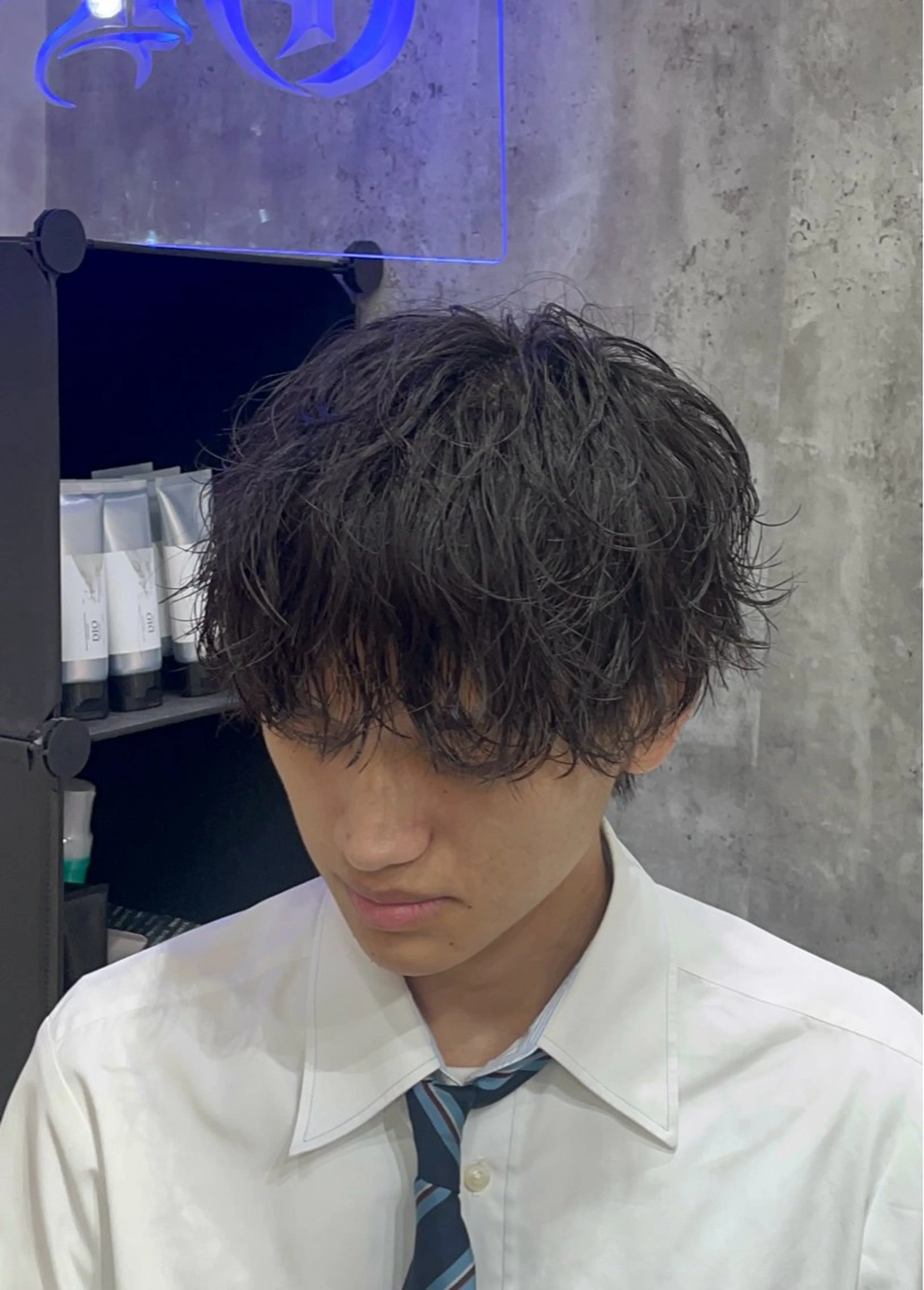 パーマ メンズ カット パーマ メンズニュアンス パーマ特化akaneのヘアスタイル