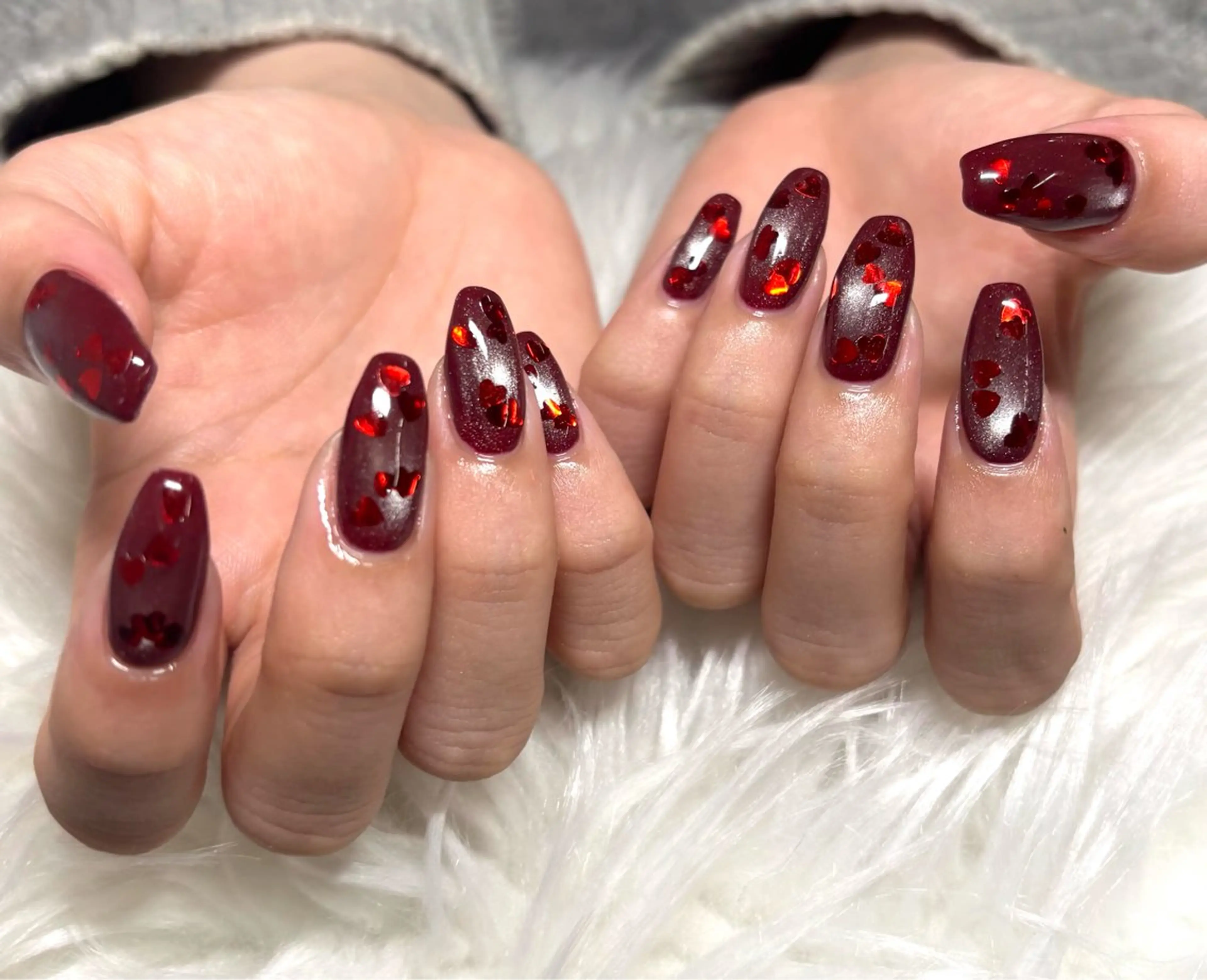 ネイル バレンタイン y's beauty京橋店のネイルデザイン