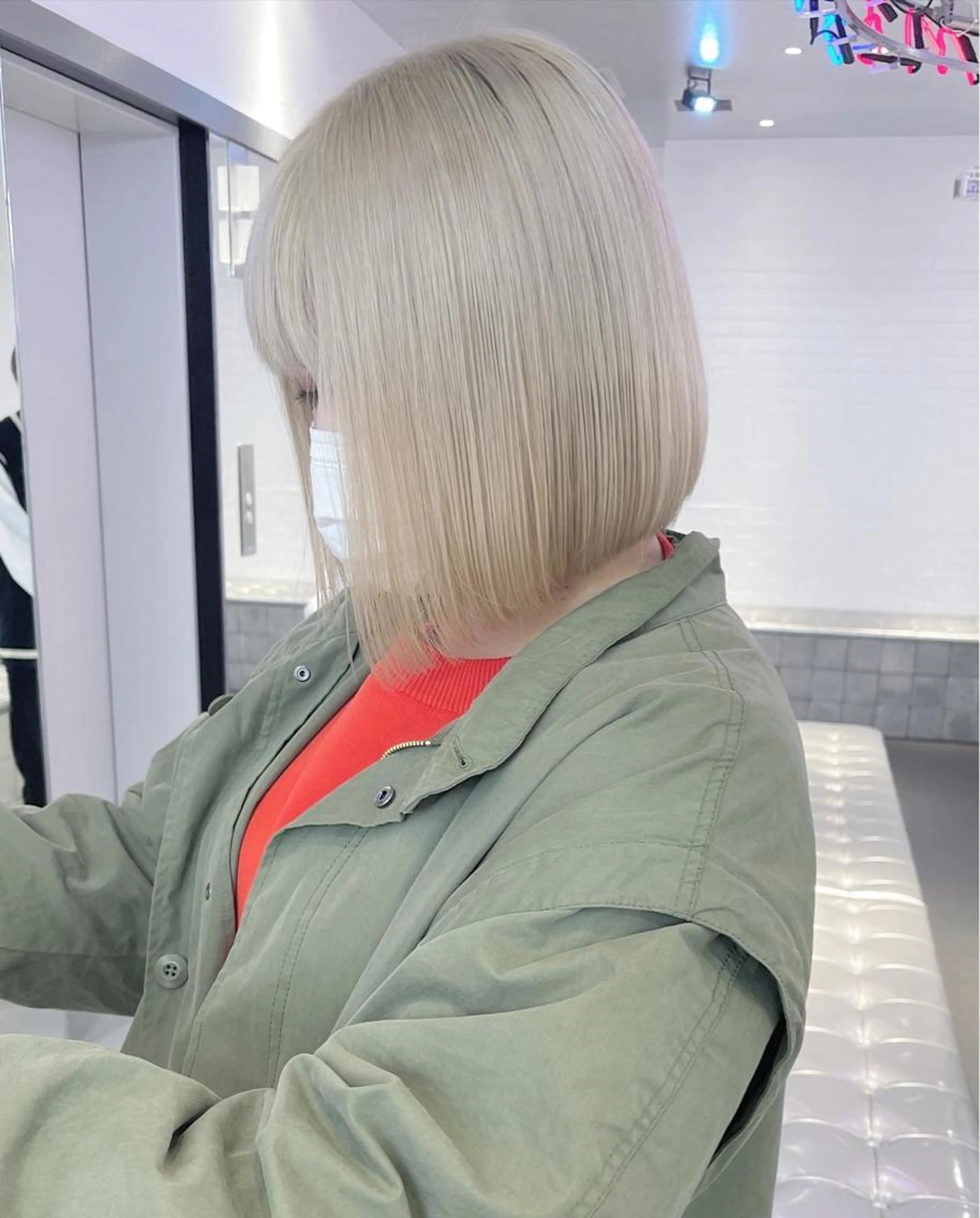 💛シールエクステ外し+カット+カラー+韓国式トリートメントの写真