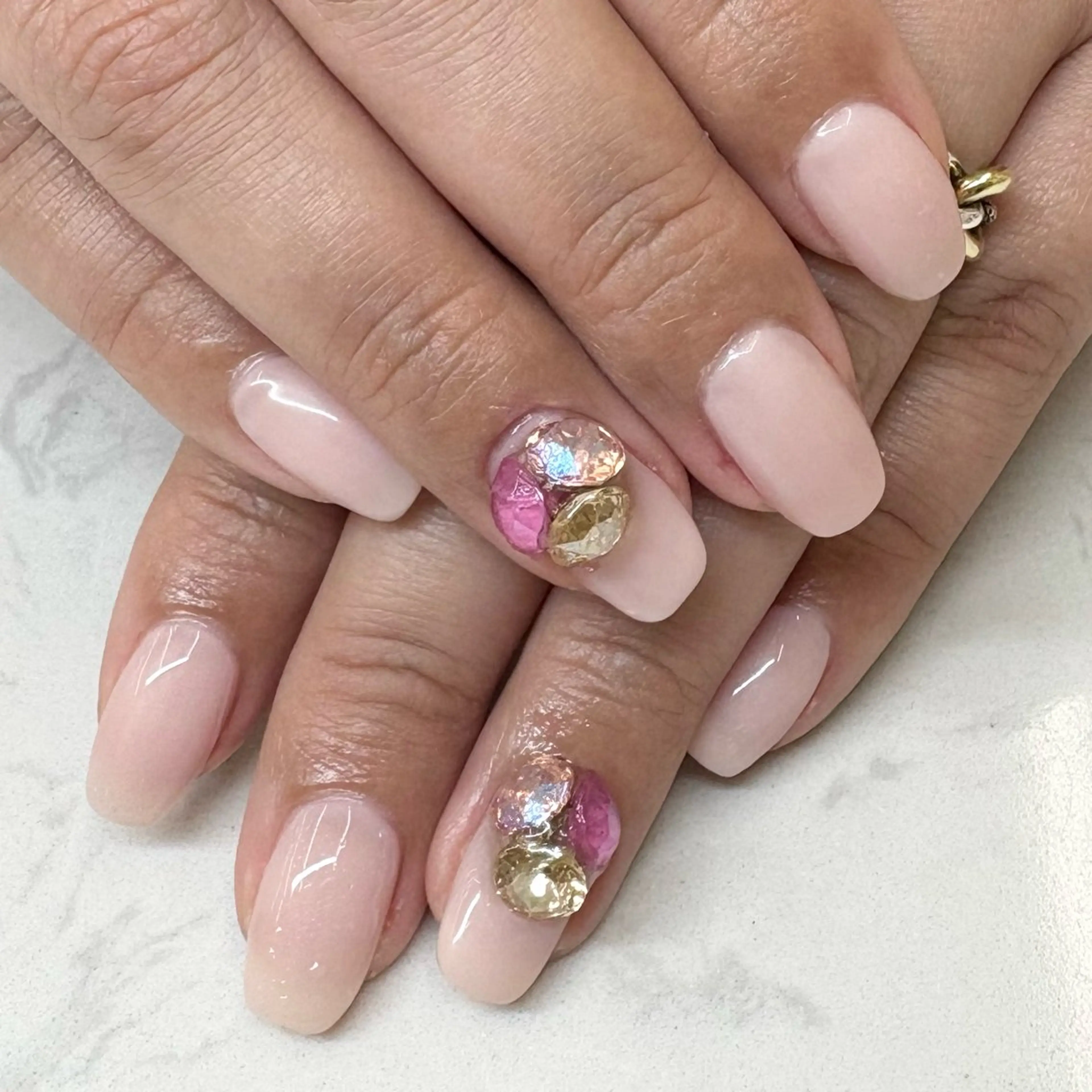 ネイル ワンカラーネイル ハンドネイル fofo nail所属・Mint ミントのネイルデザイン