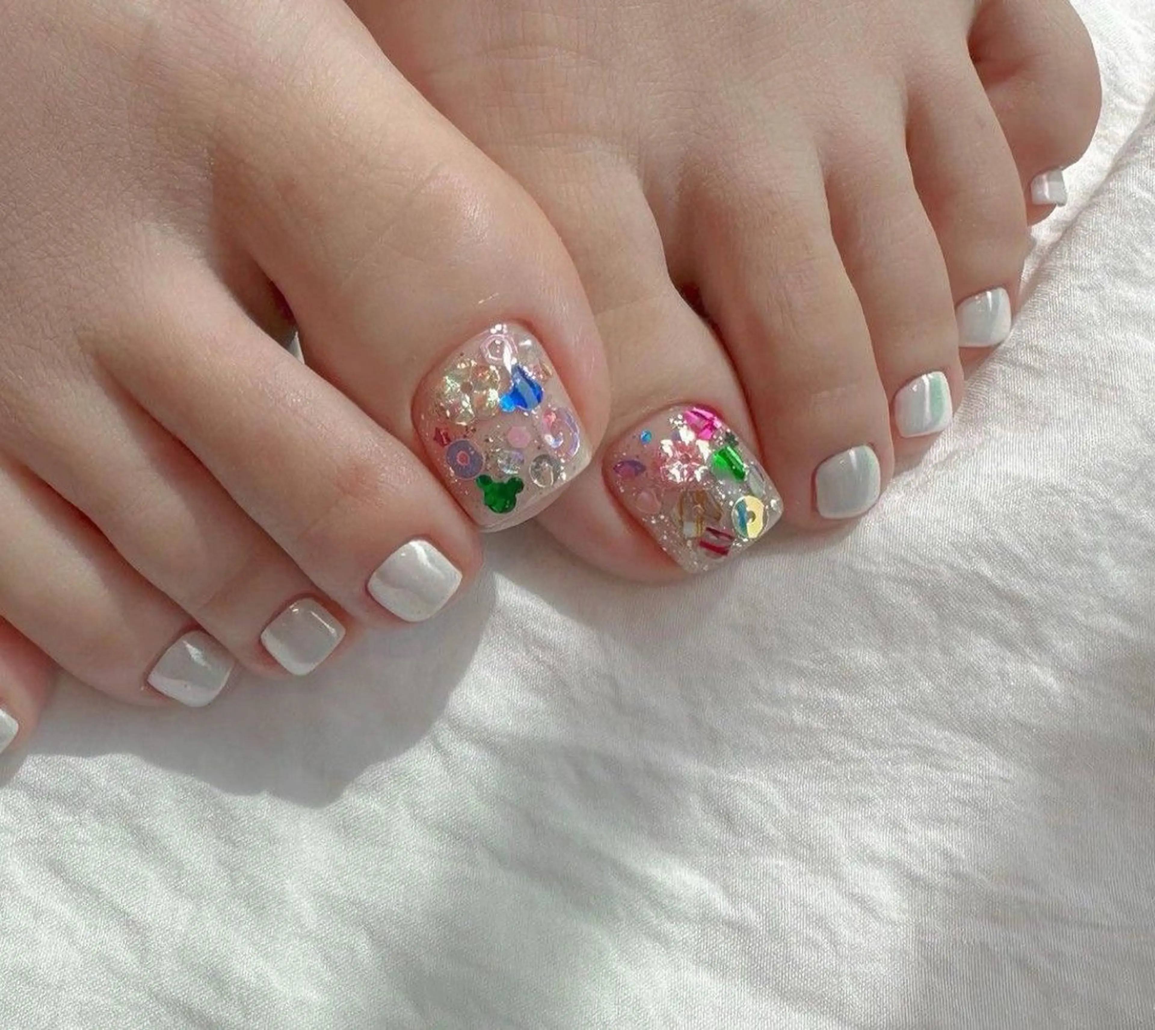 ネイル 韓国ネイル 持ち込み ニュアンスネイル ネイルチップ 冬ネイル RINN ANA.CHUOのネイルデザイン