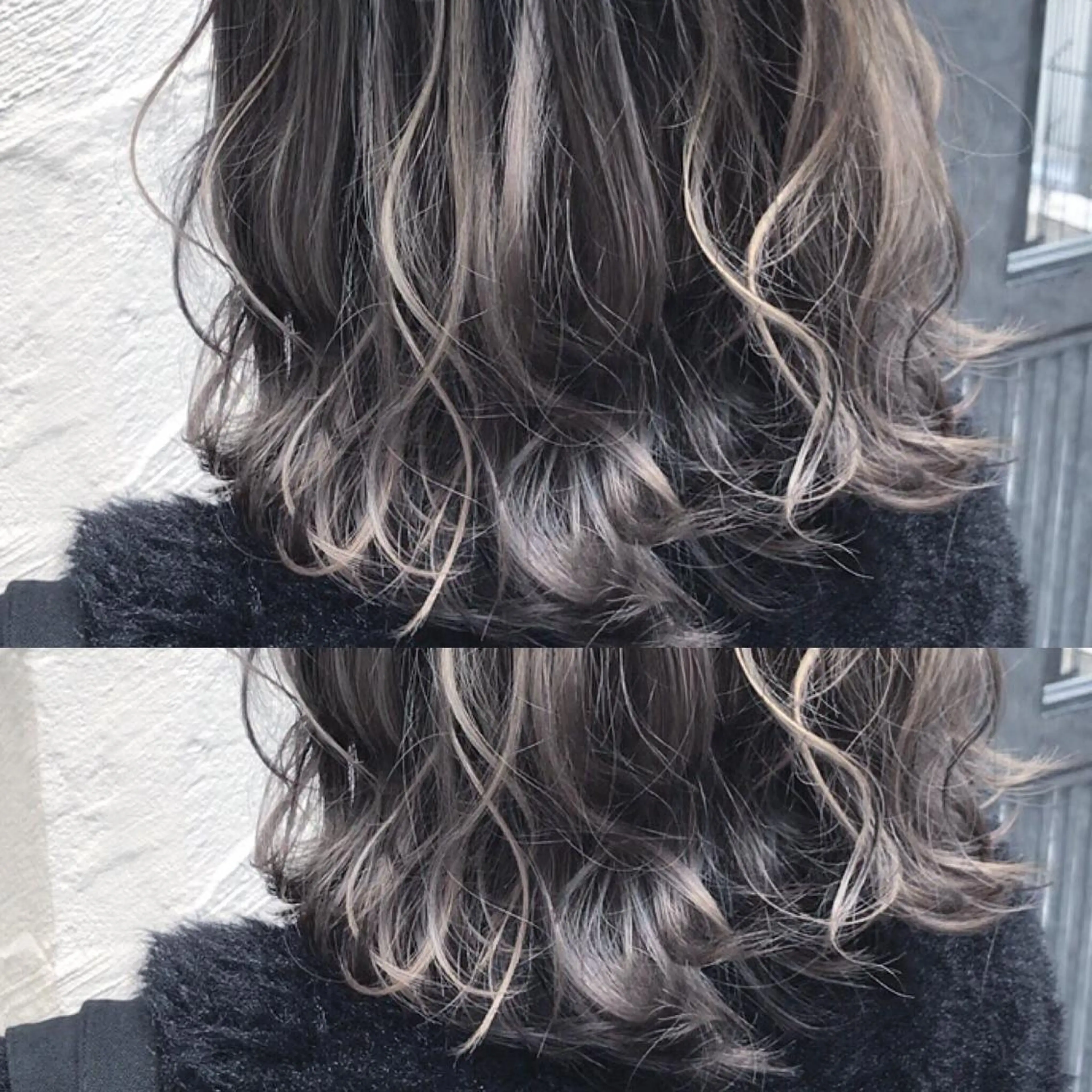 ショート カラー ハイライトカラー ハイライト AMI Hair  supply所属・髪質改善カラー 韓国風レイヤーのヘアスタイル