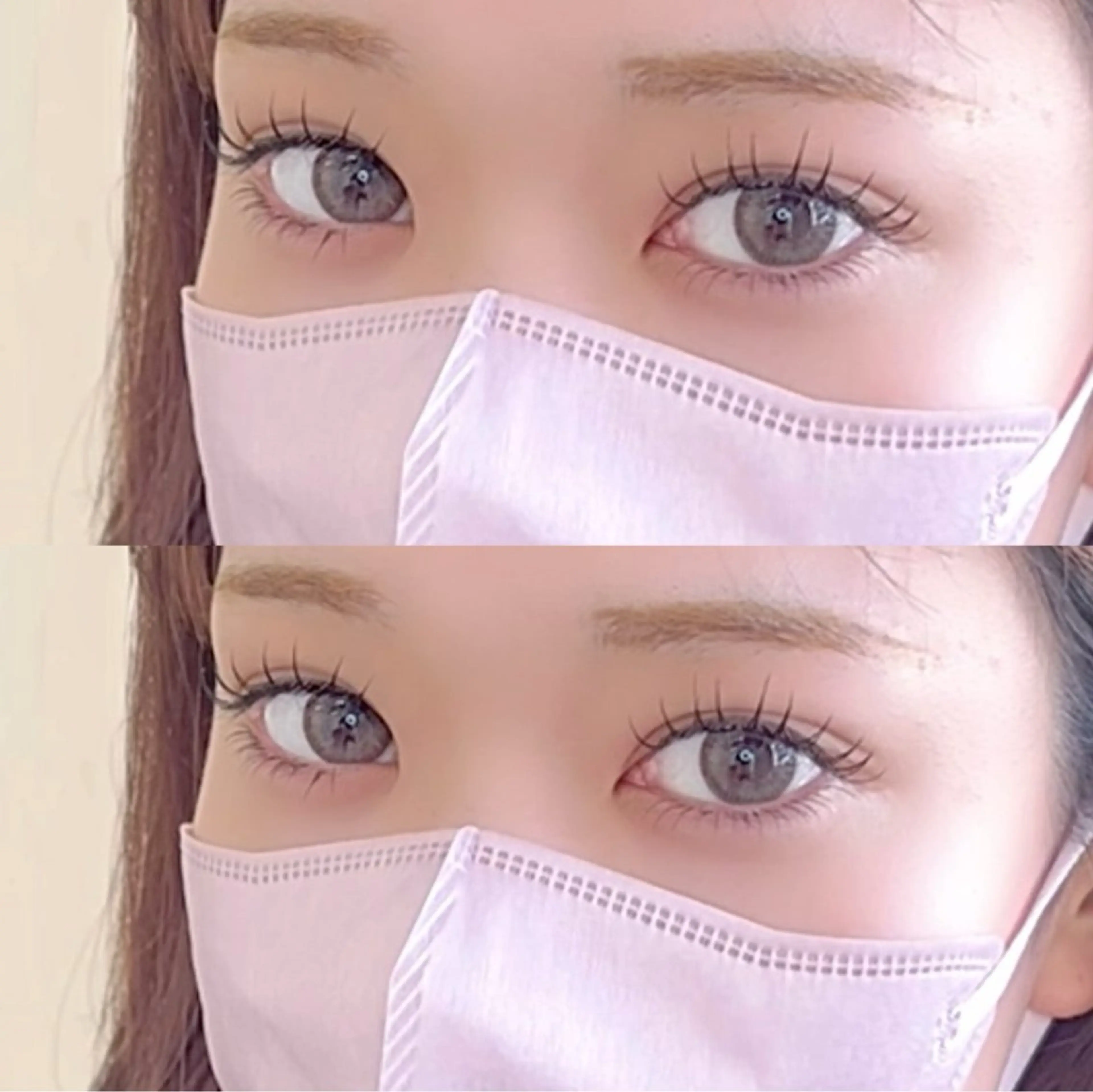 中顔面短縮❣️上下マツエクセット🫧上120本🫧下30本の写真