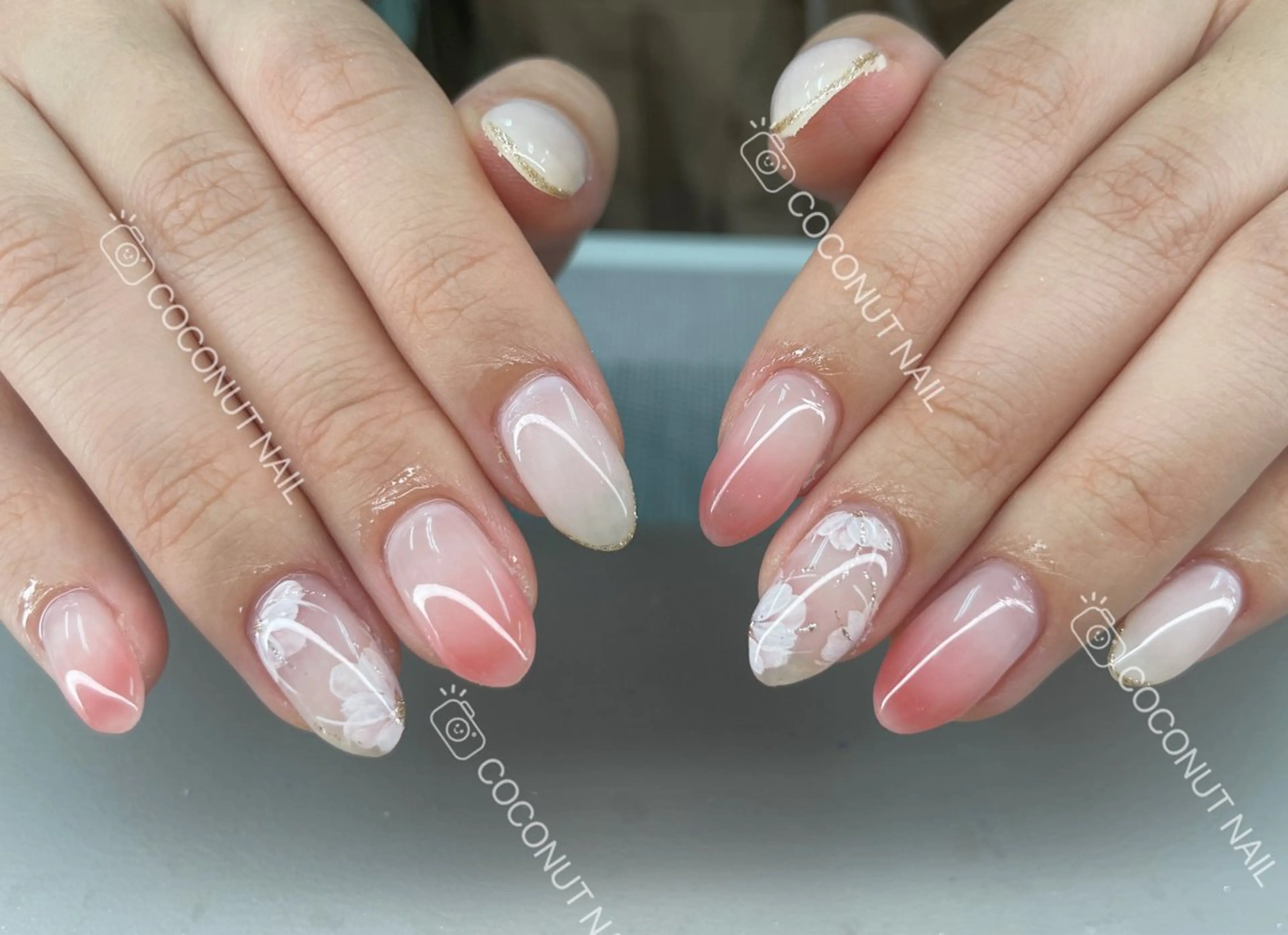 ネイル ハンドネイル 神田 ココナッツのネイルデザイン