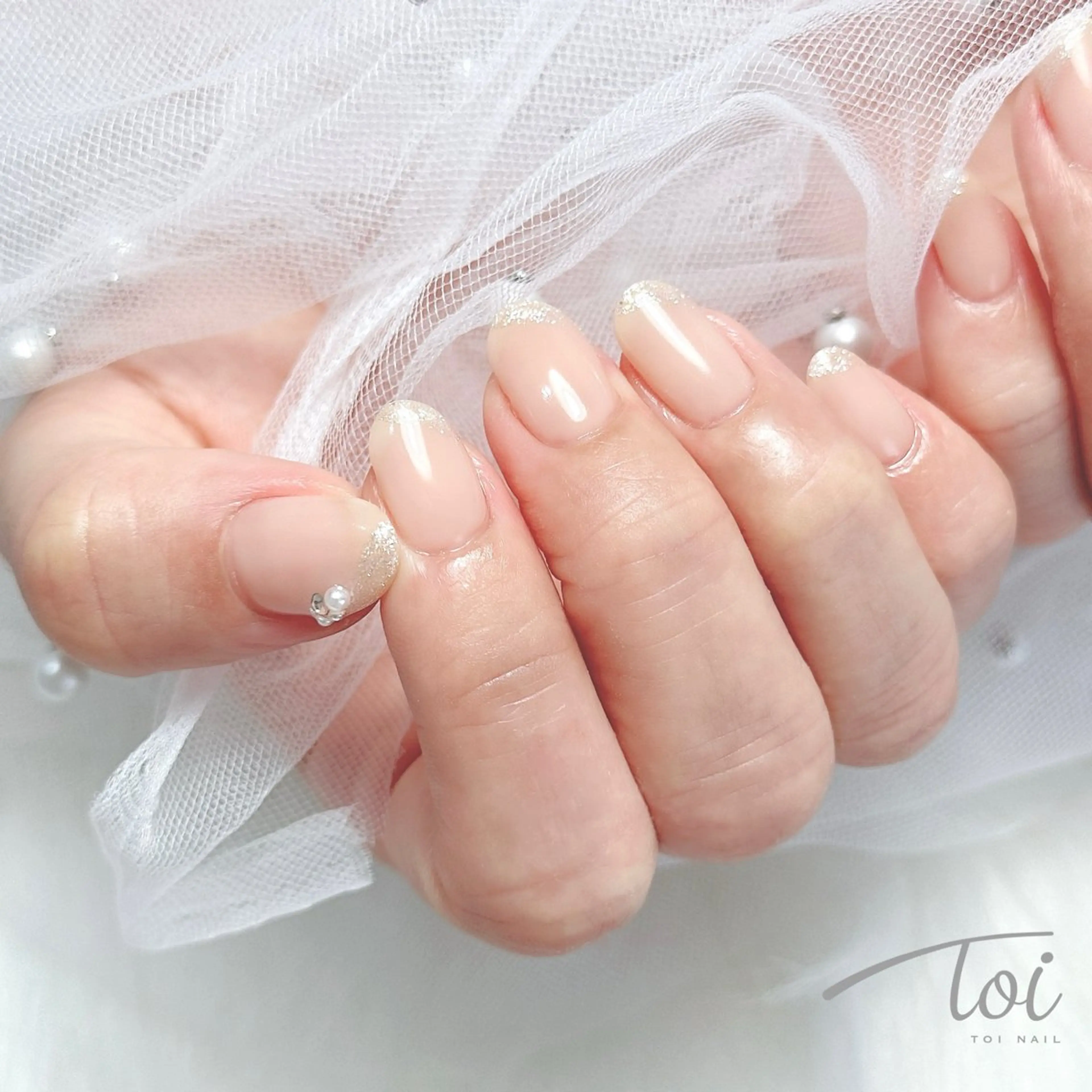ネイル ラメ(グリッター) オフィスネイル ハンドネイル toi nail所属・toi nailのネイルデザイン