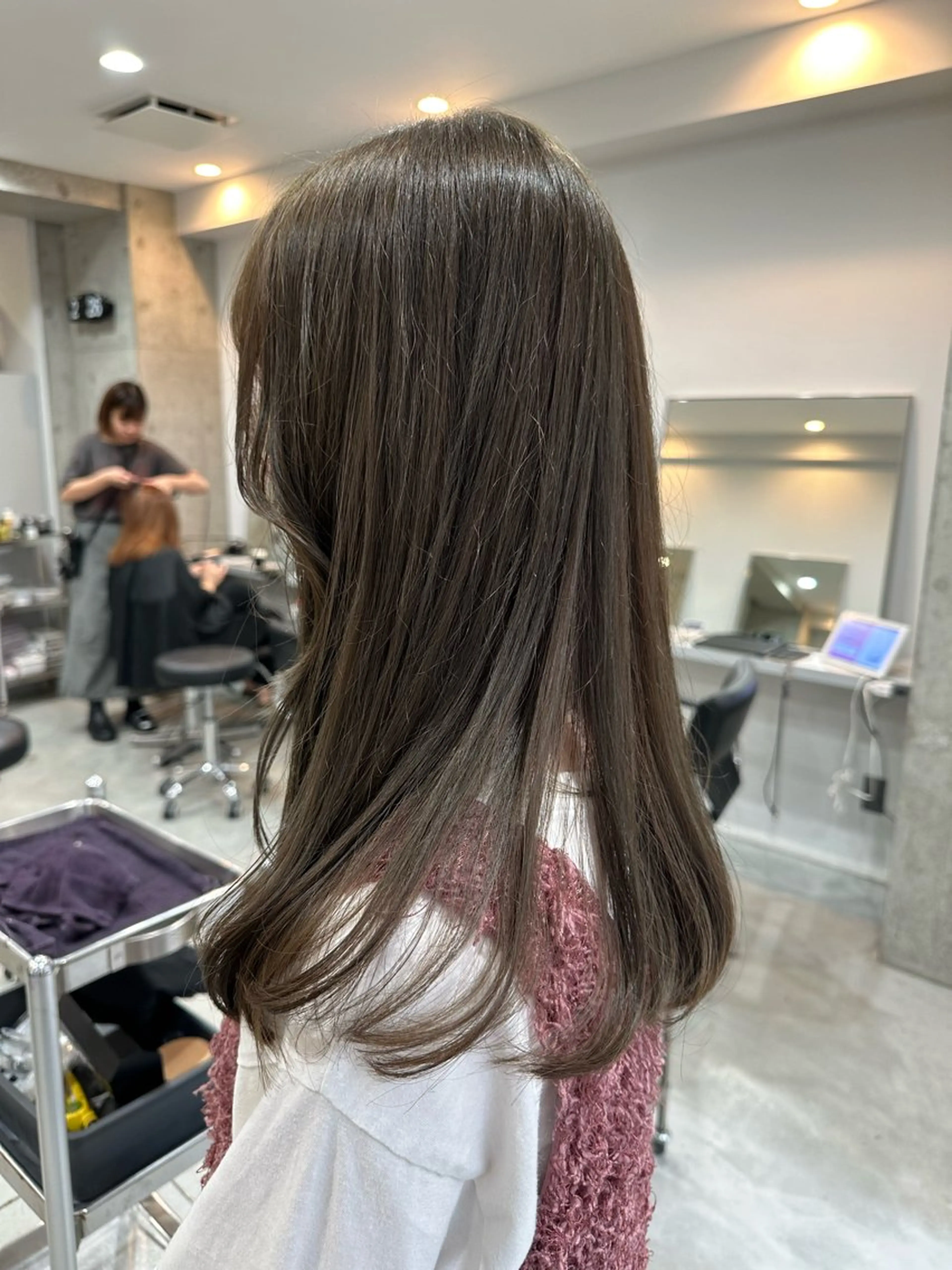 カット＋ブリーチなしダブルカラー＋トリートメントの写真